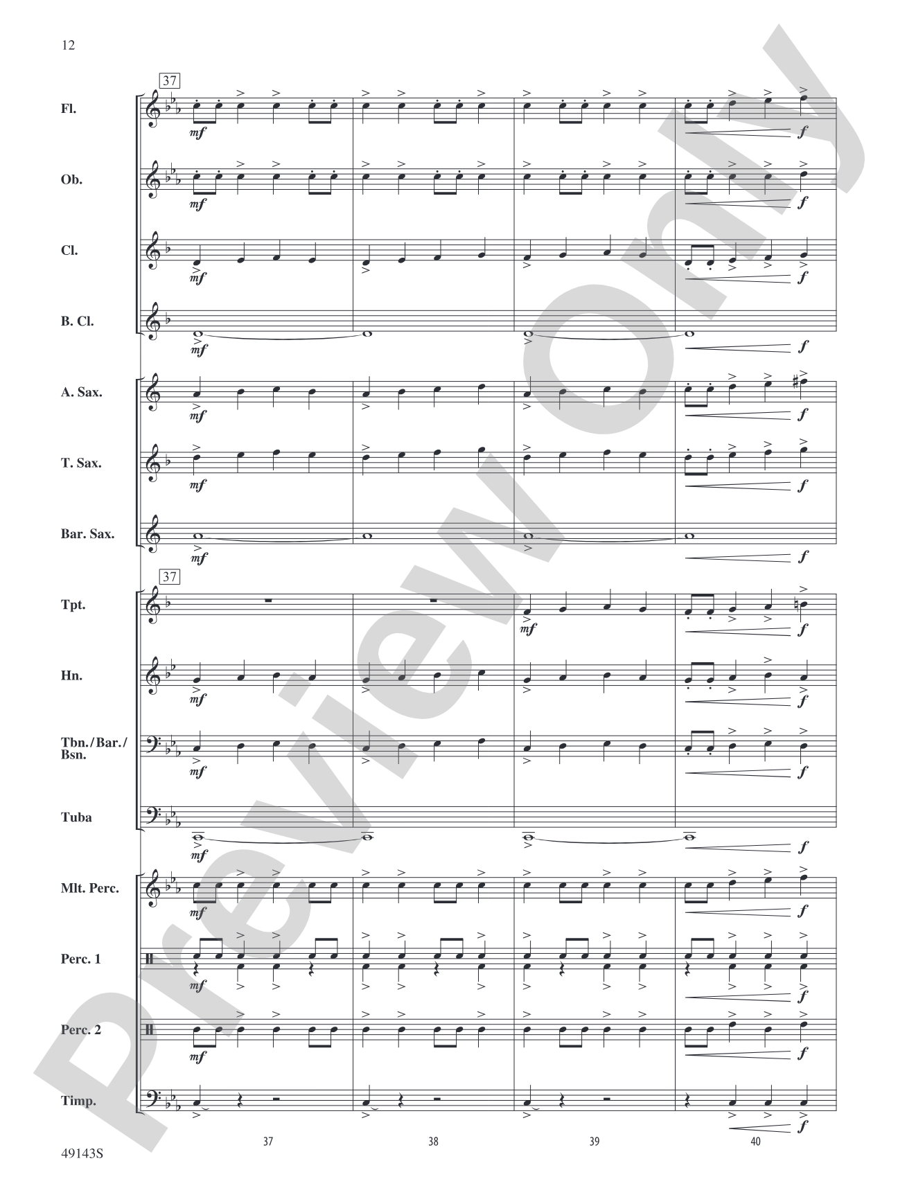 Coastal Storm: Concert Band Conductor Score & Parts