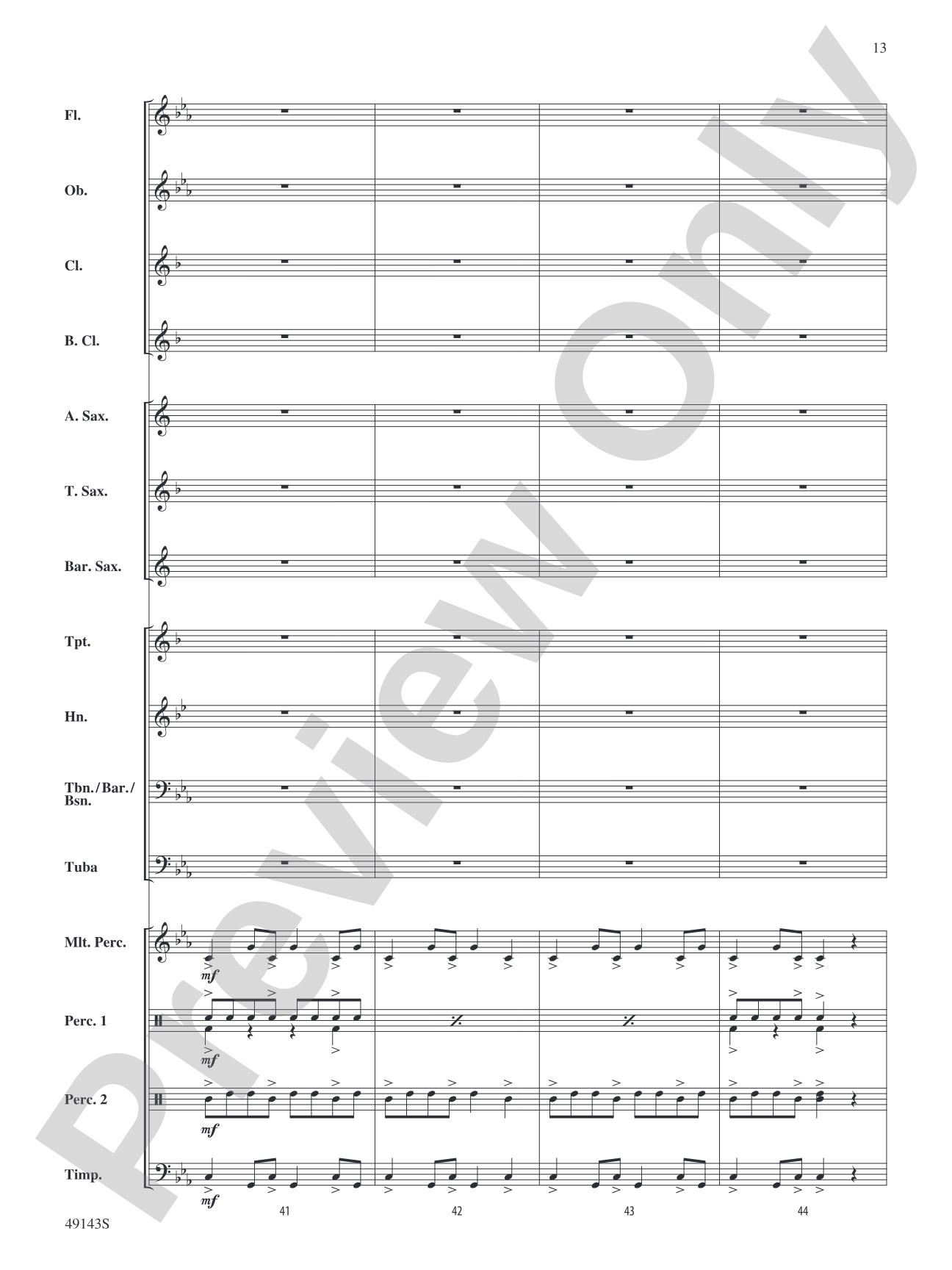 Coastal Storm: Concert Band Conductor Score & Parts