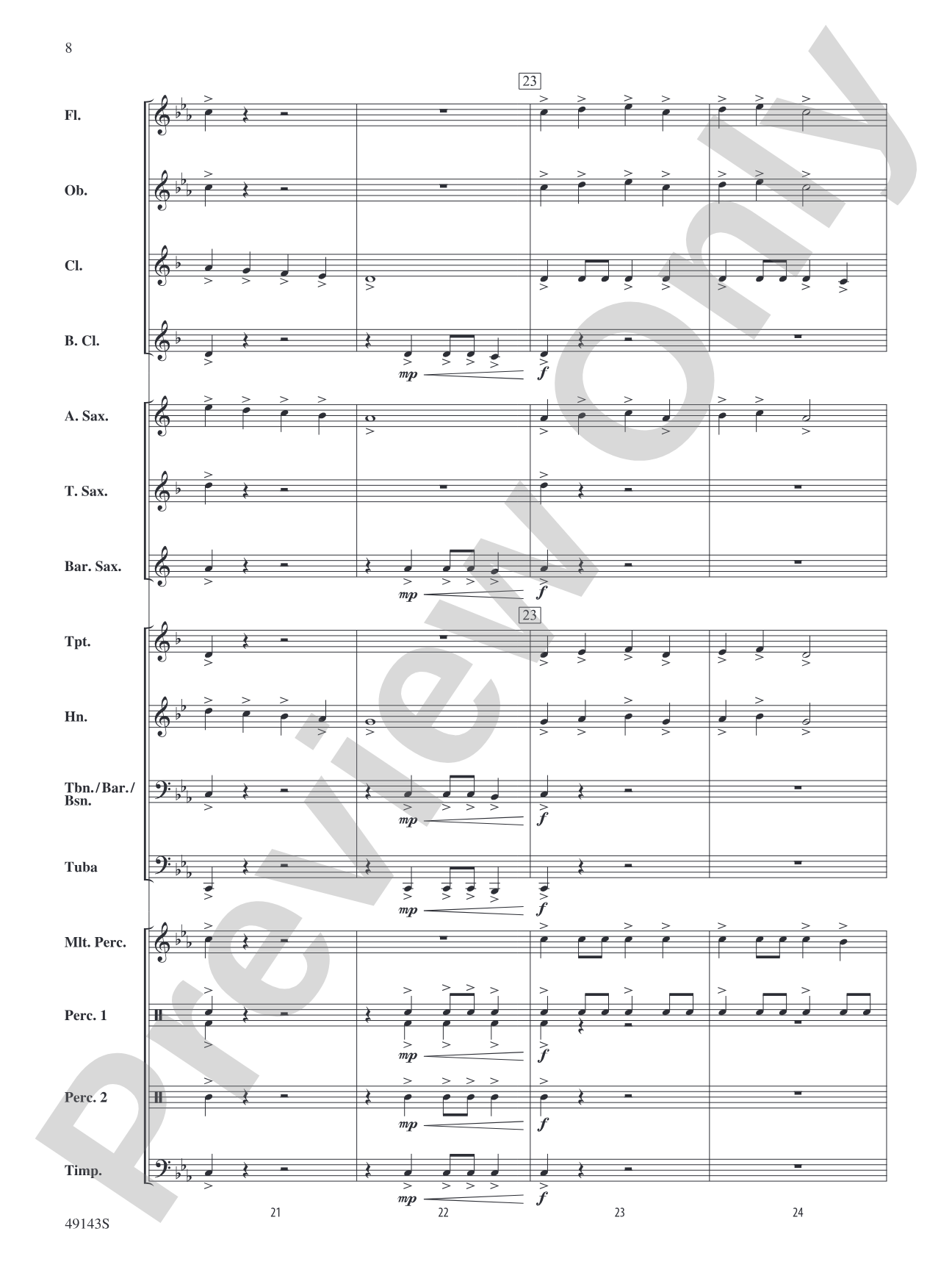 Coastal Storm: Concert Band Conductor Score & Parts