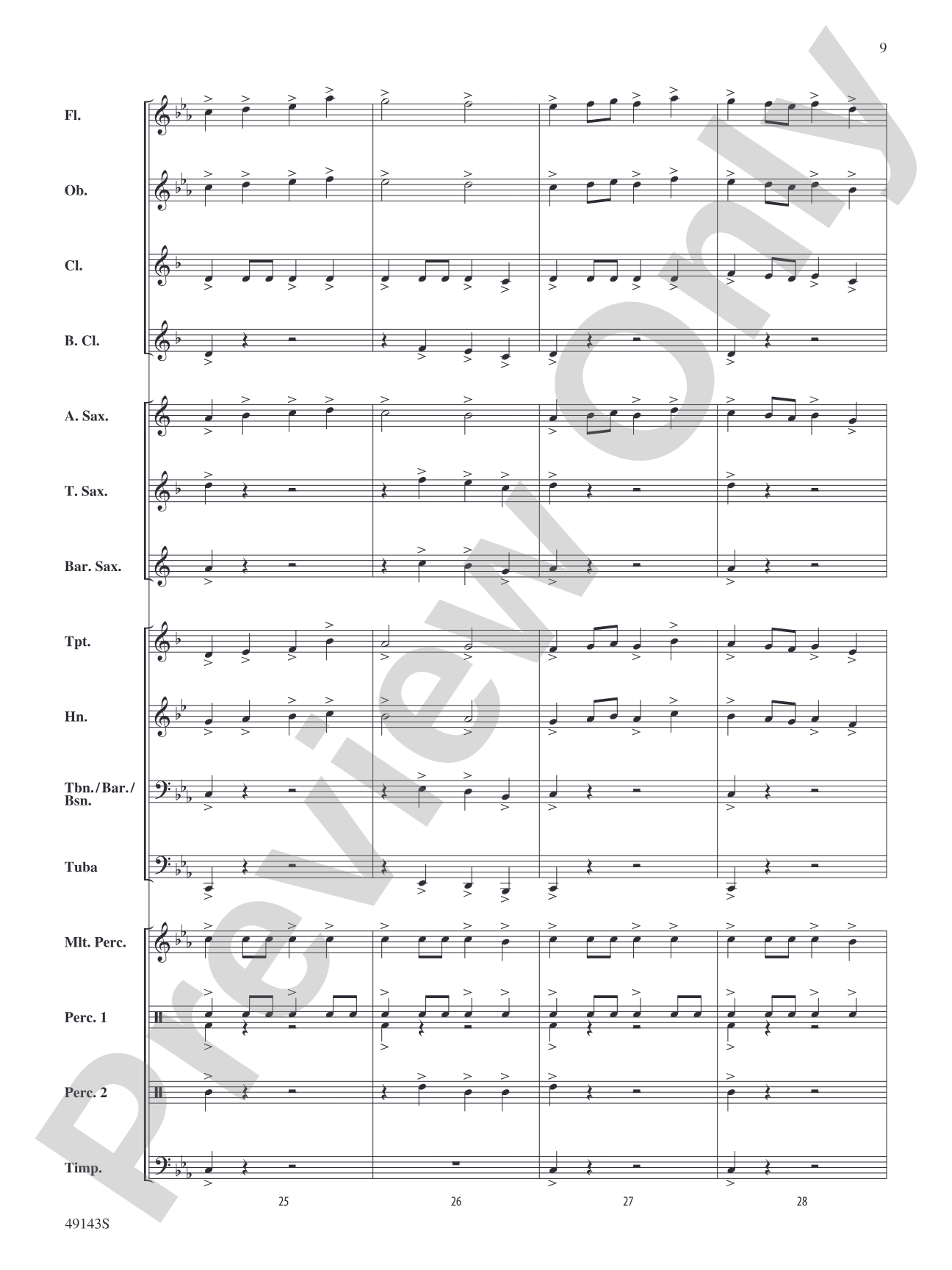 Coastal Storm: Concert Band Conductor Score & Parts
