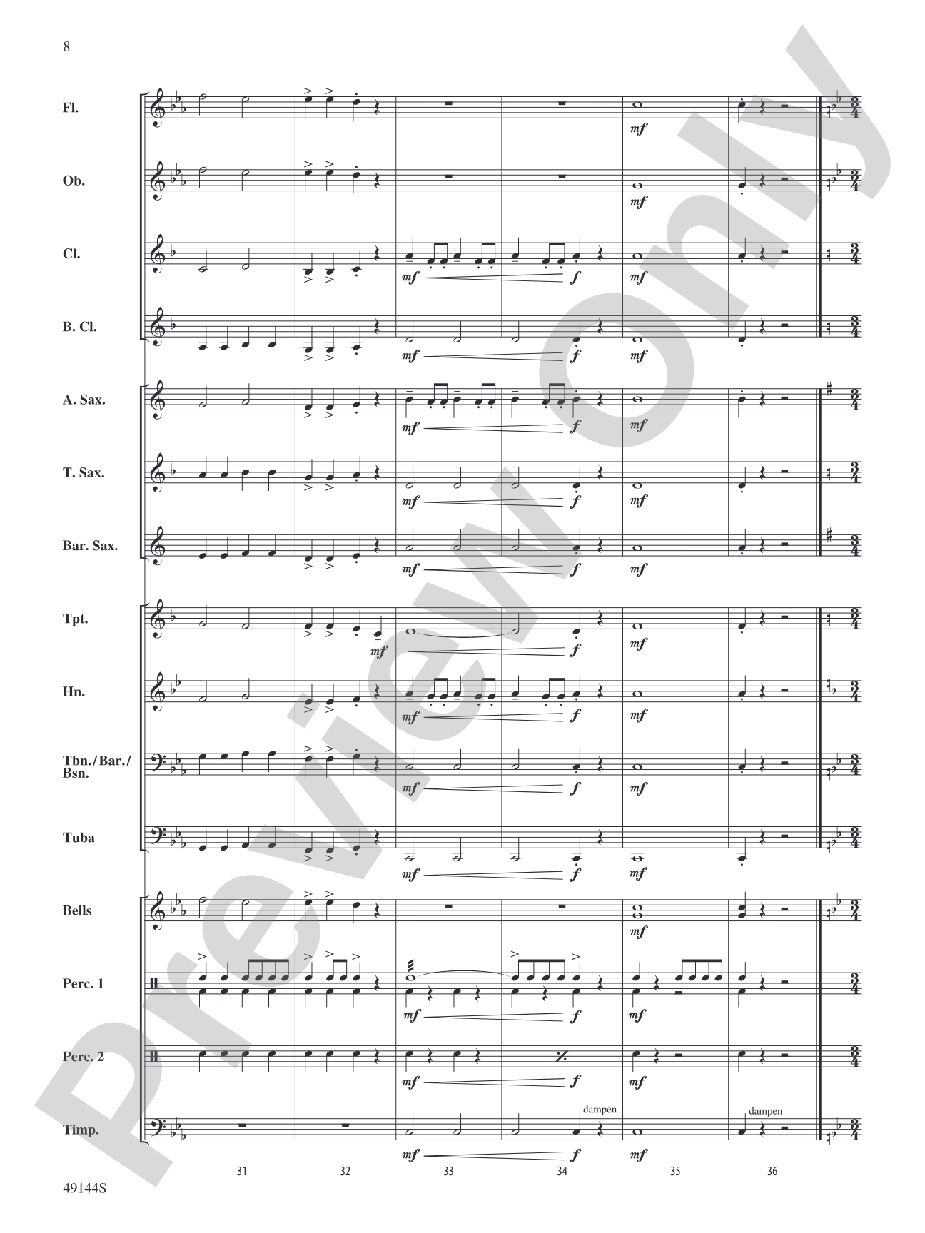 Asteroids: Concert Band Conductor Score & Parts
