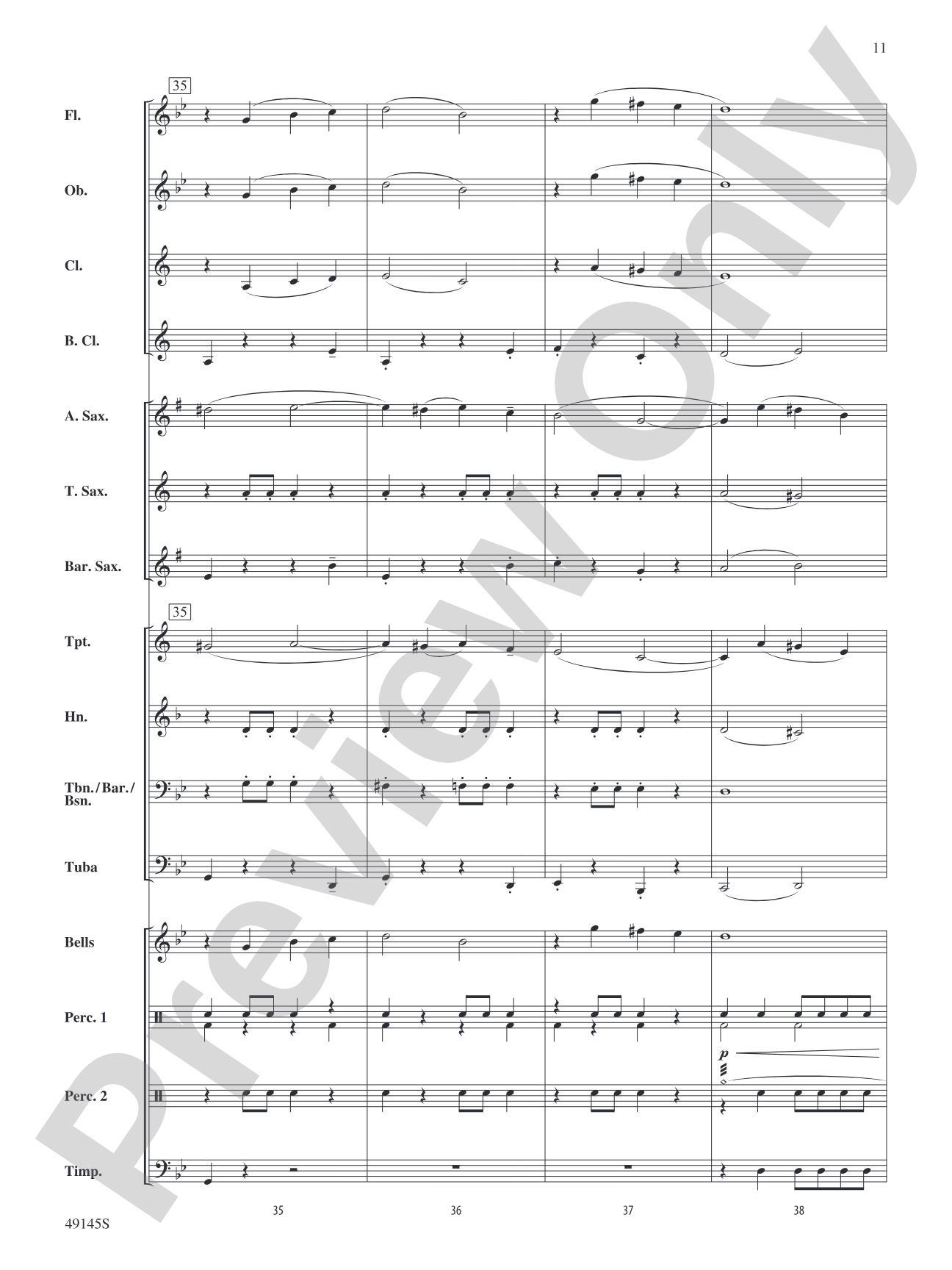 Crossfade: Concert Band Conductor Score & Parts