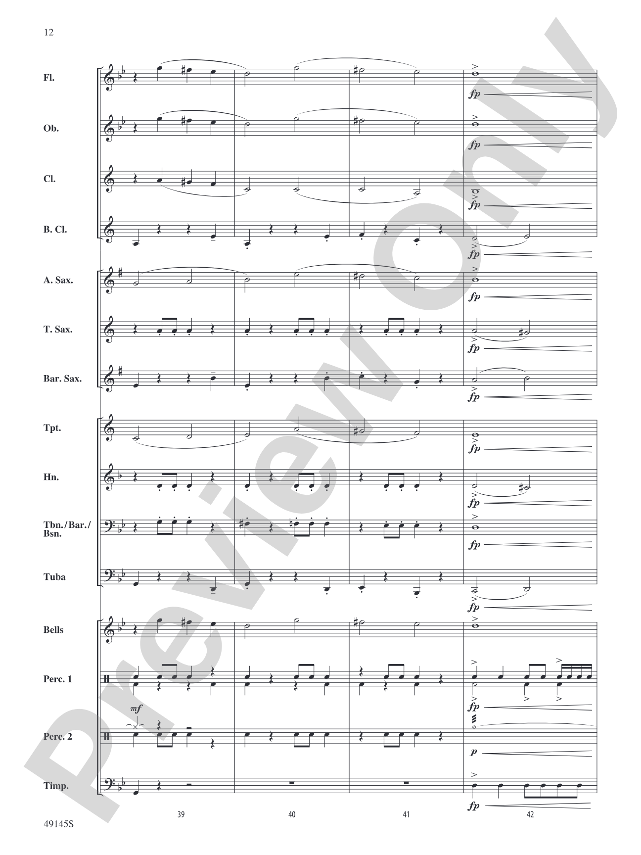 Crossfade: Concert Band Conductor Score & Parts