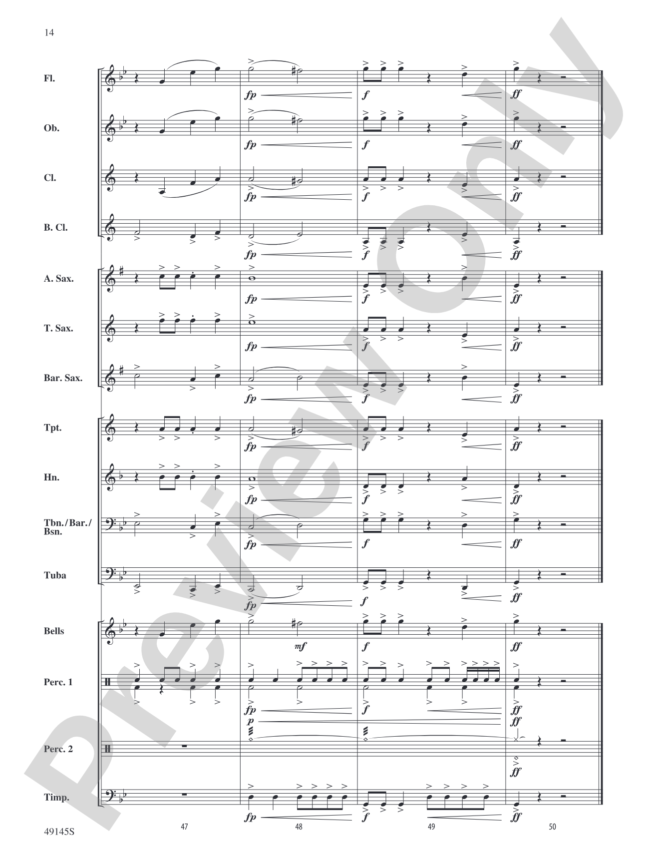 Crossfade: Concert Band Conductor Score & Parts