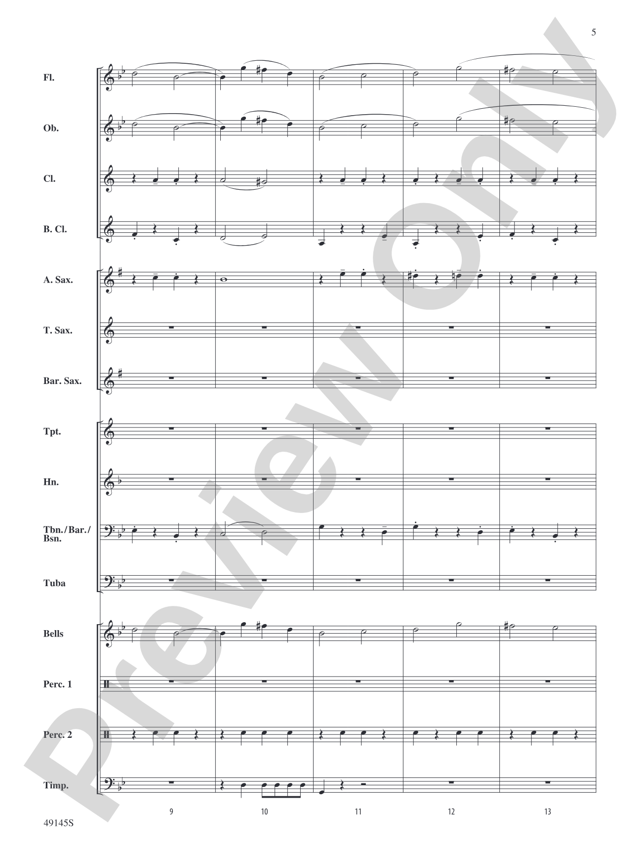 Crossfade: Concert Band Conductor Score & Parts