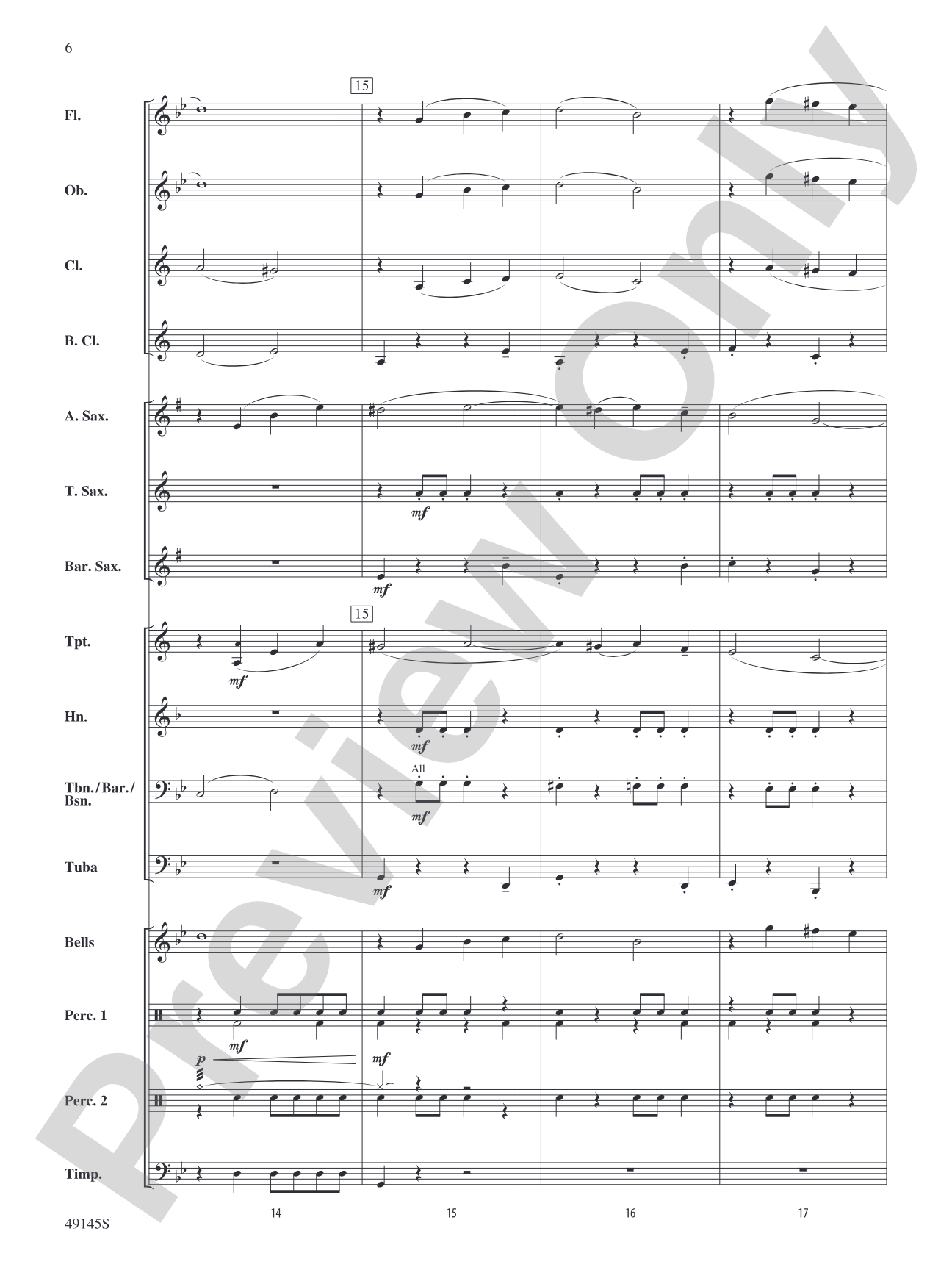 Crossfade: Concert Band Conductor Score & Parts