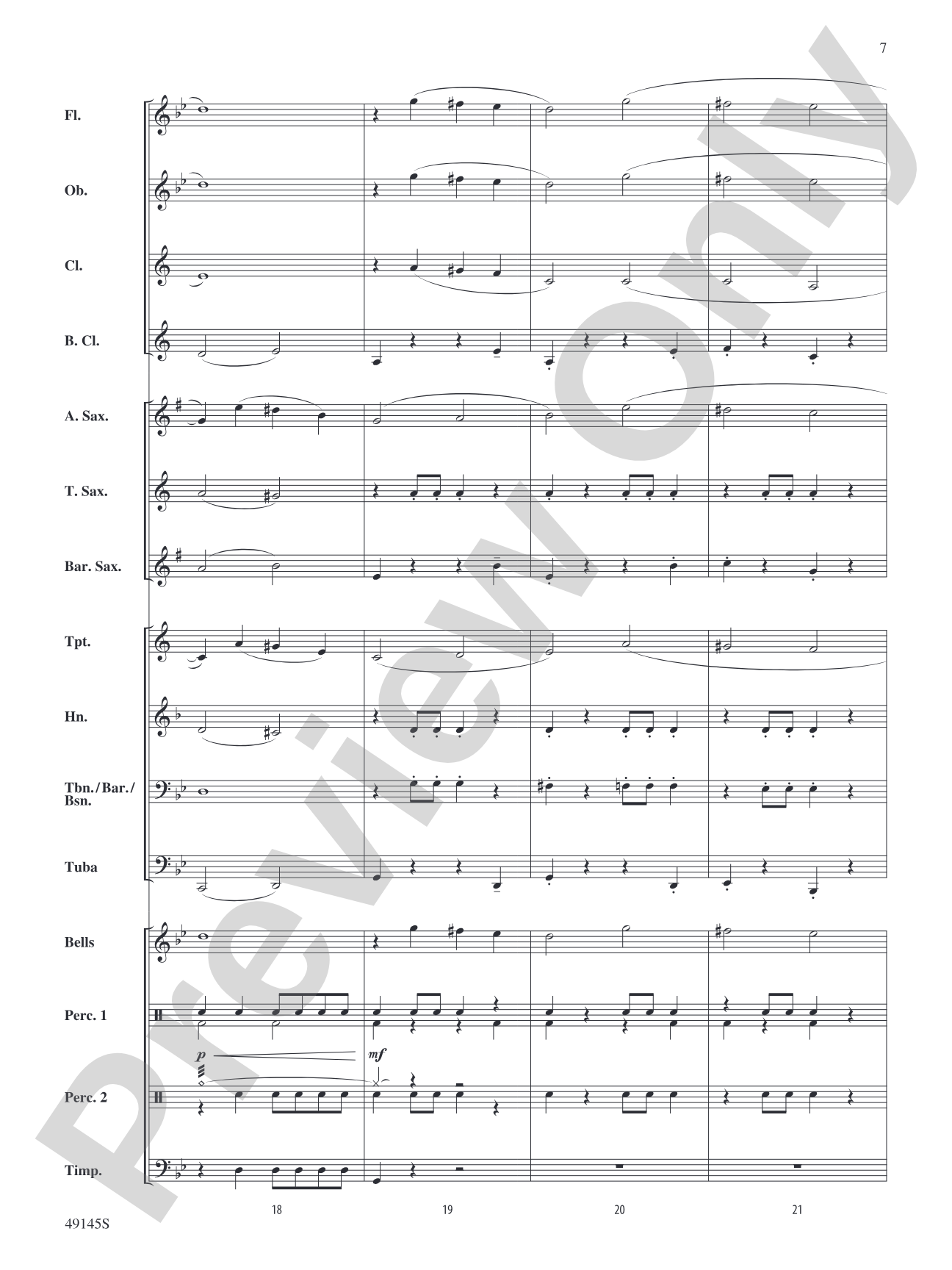 Crossfade: Concert Band Conductor Score & Parts