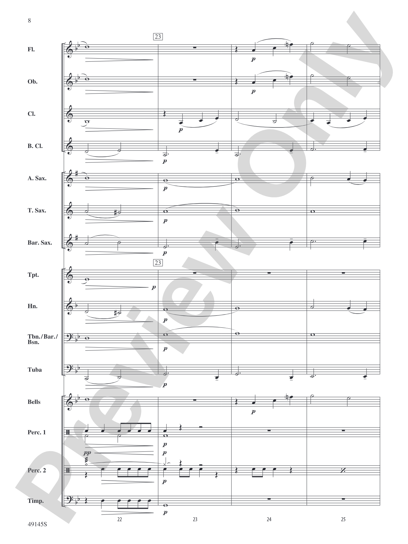 Crossfade: Concert Band Conductor Score & Parts