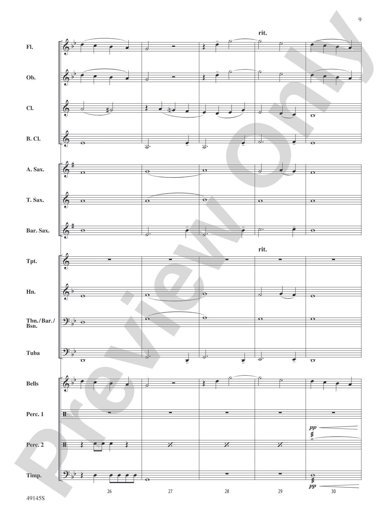 Crossfade: Concert Band Conductor Score & Parts