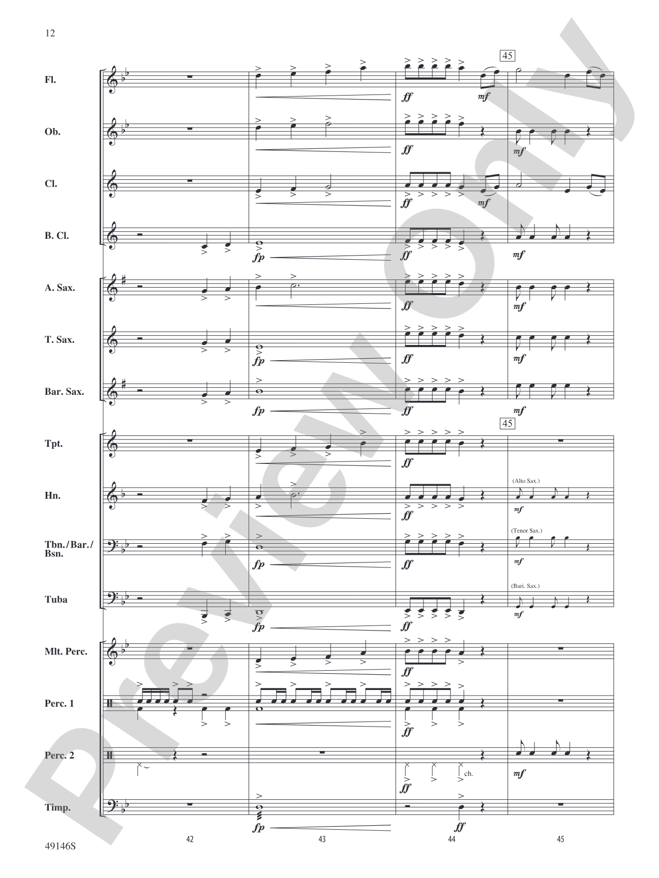The Journey Onward: Concert Band Conductor Score & Parts