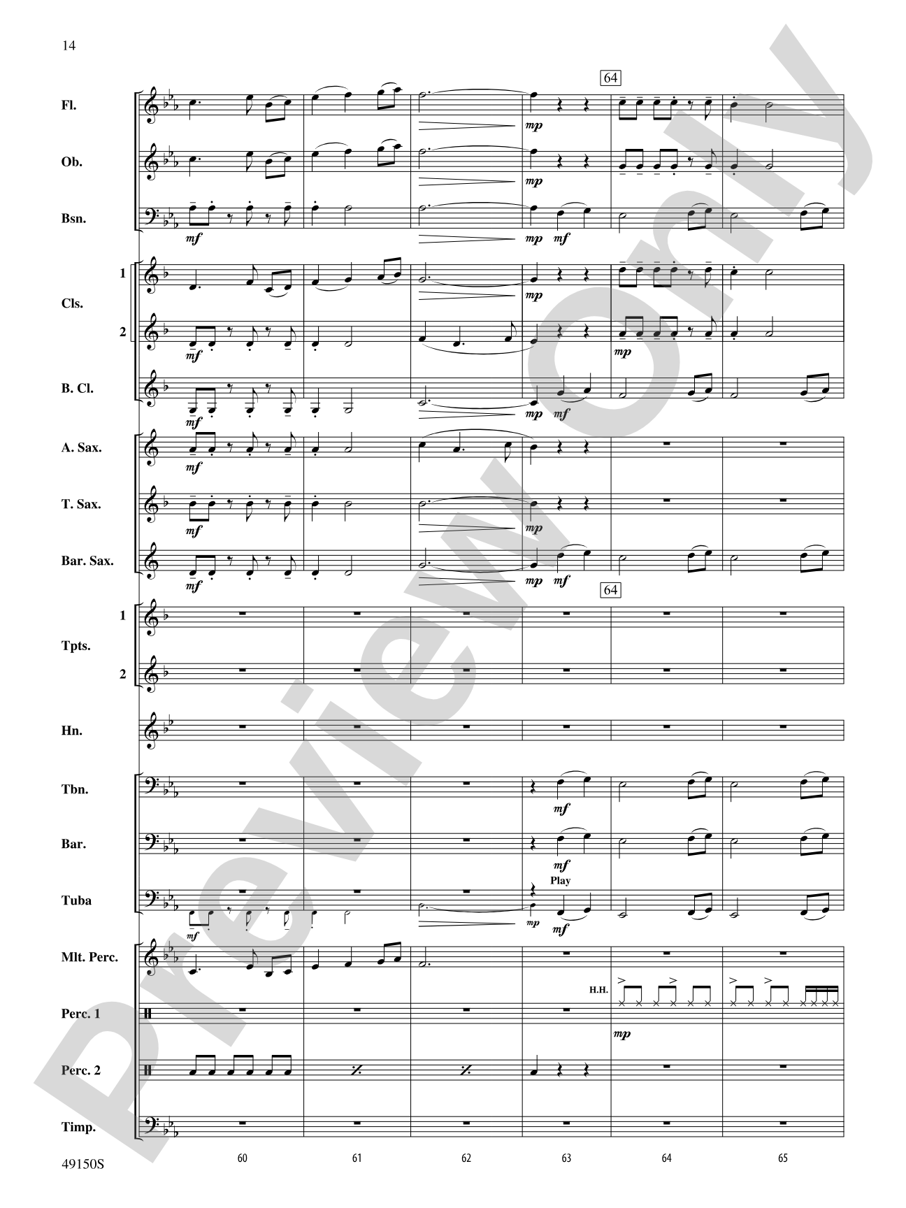 Halfway There: Concert Band Conductor Score & Parts