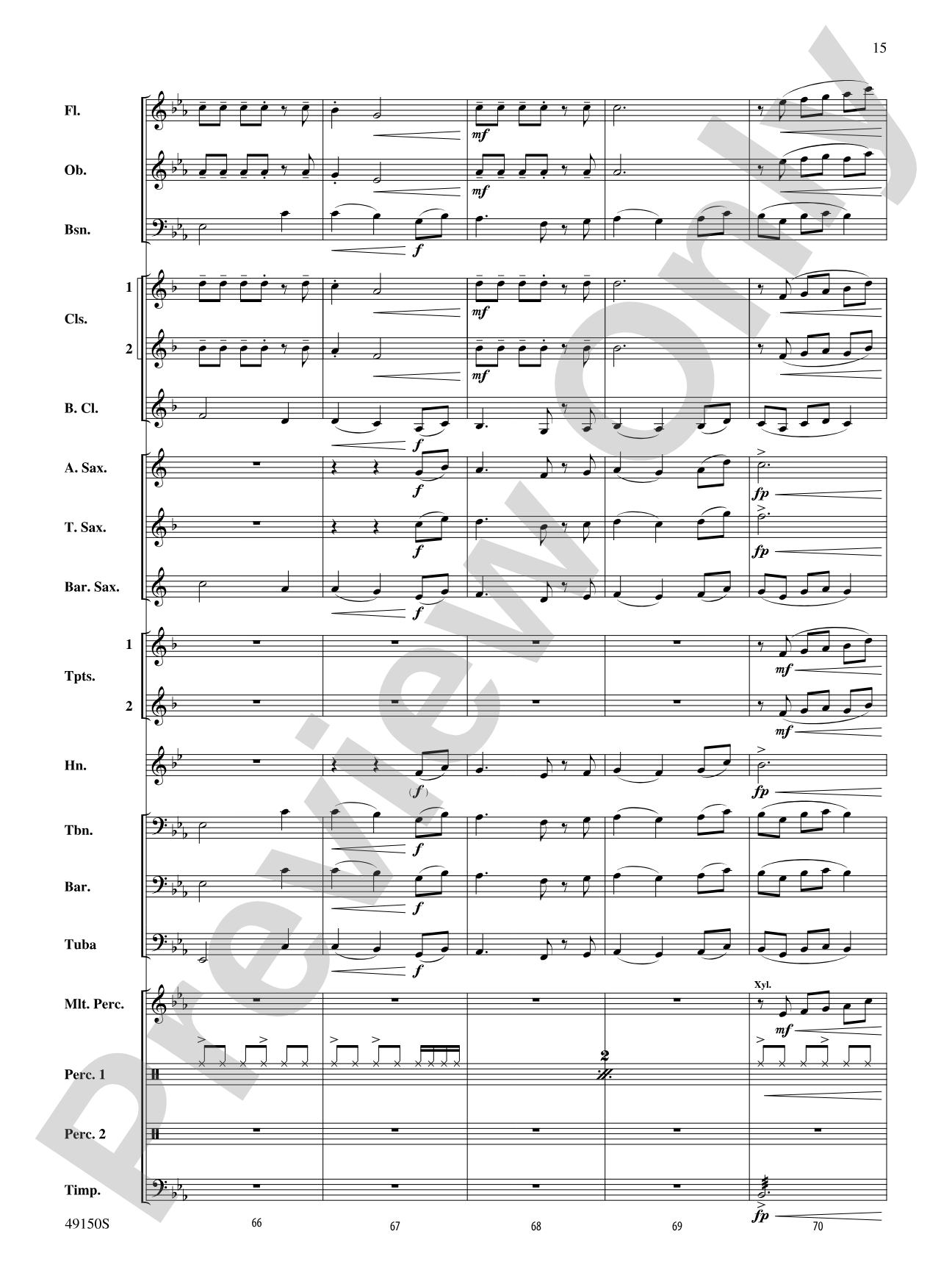 Halfway There: Concert Band Conductor Score & Parts