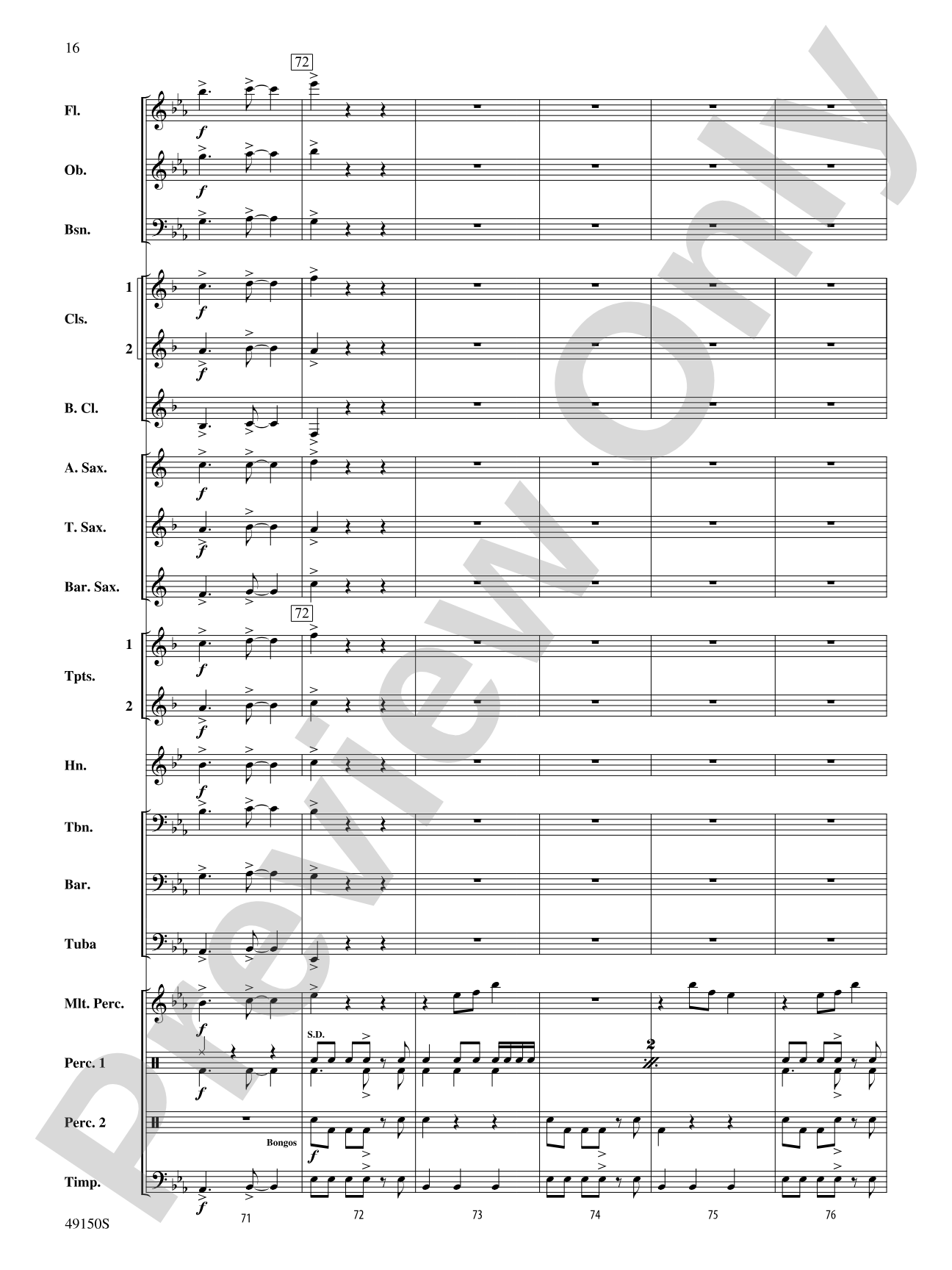 Halfway There: Concert Band Conductor Score & Parts