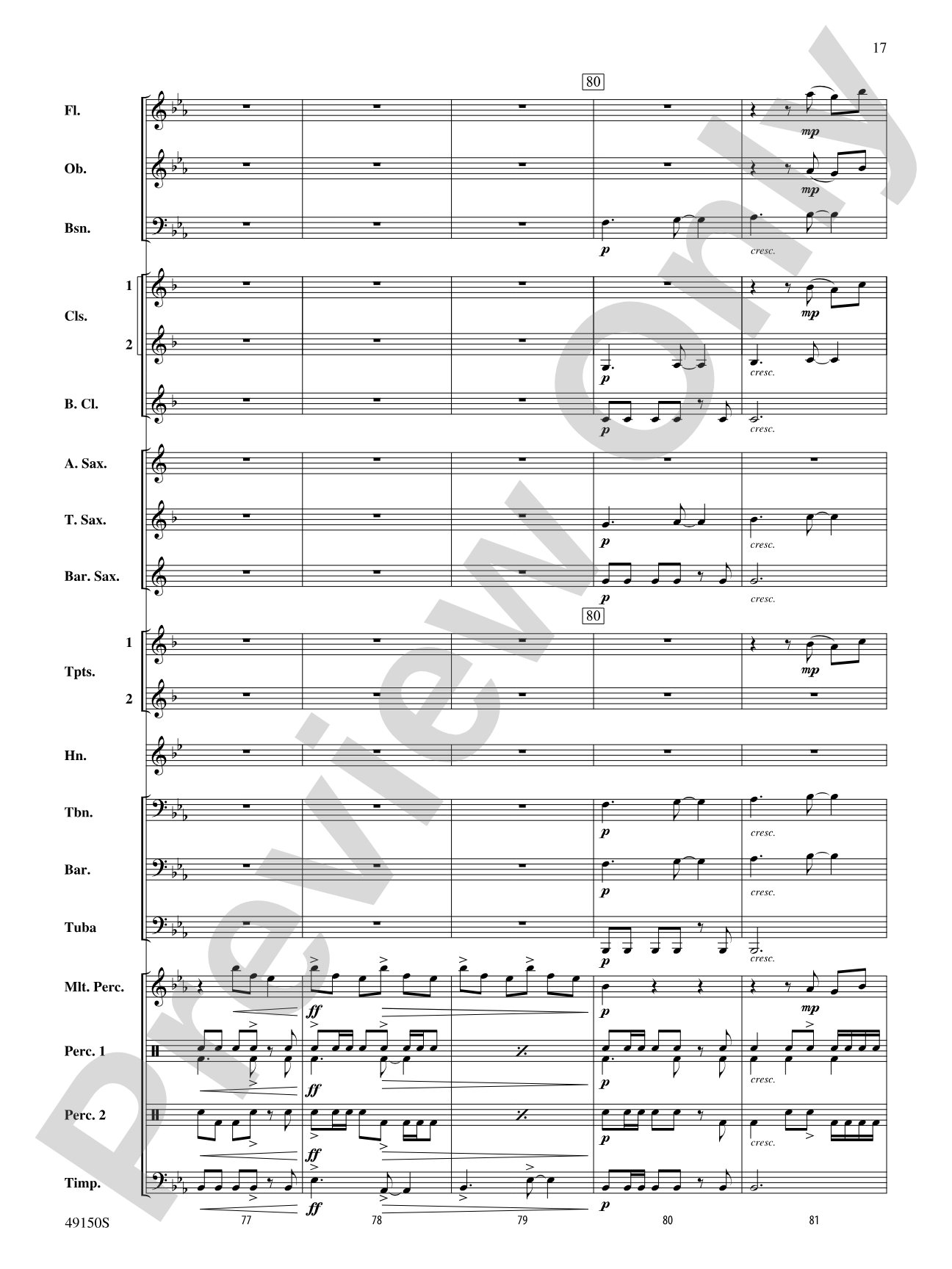 Halfway There: Concert Band Conductor Score & Parts