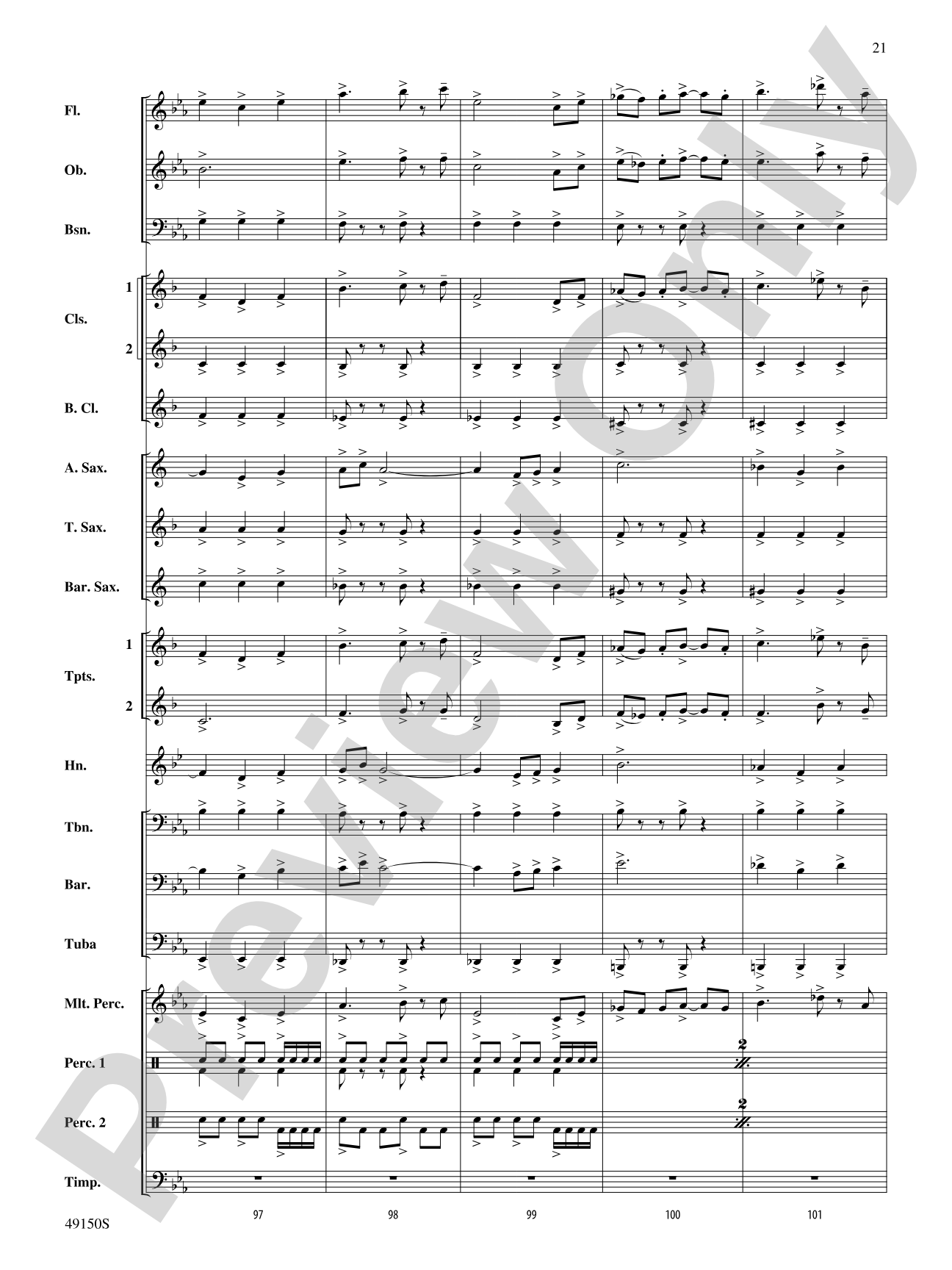 Halfway There: Concert Band Conductor Score & Parts