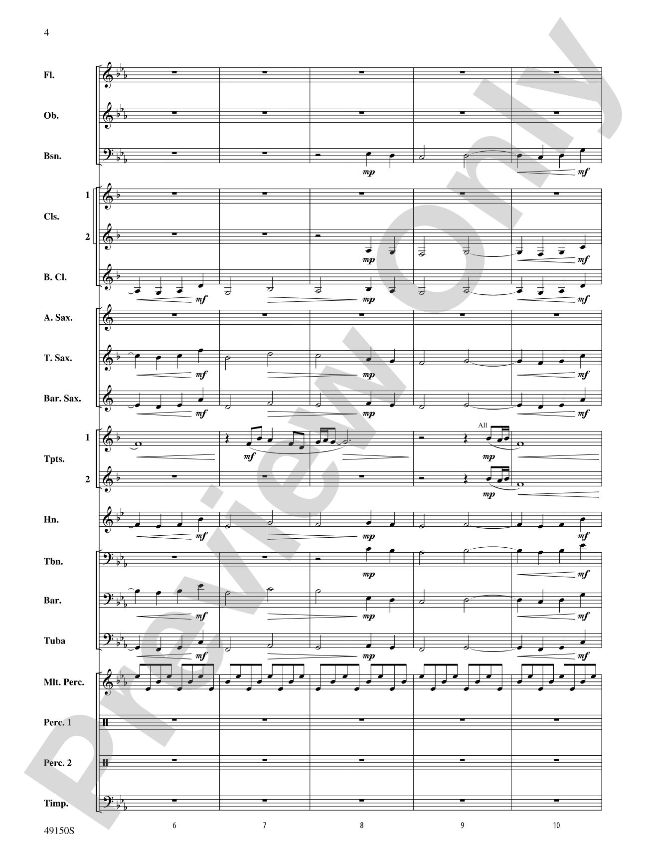Halfway There: Concert Band Conductor Score & Parts