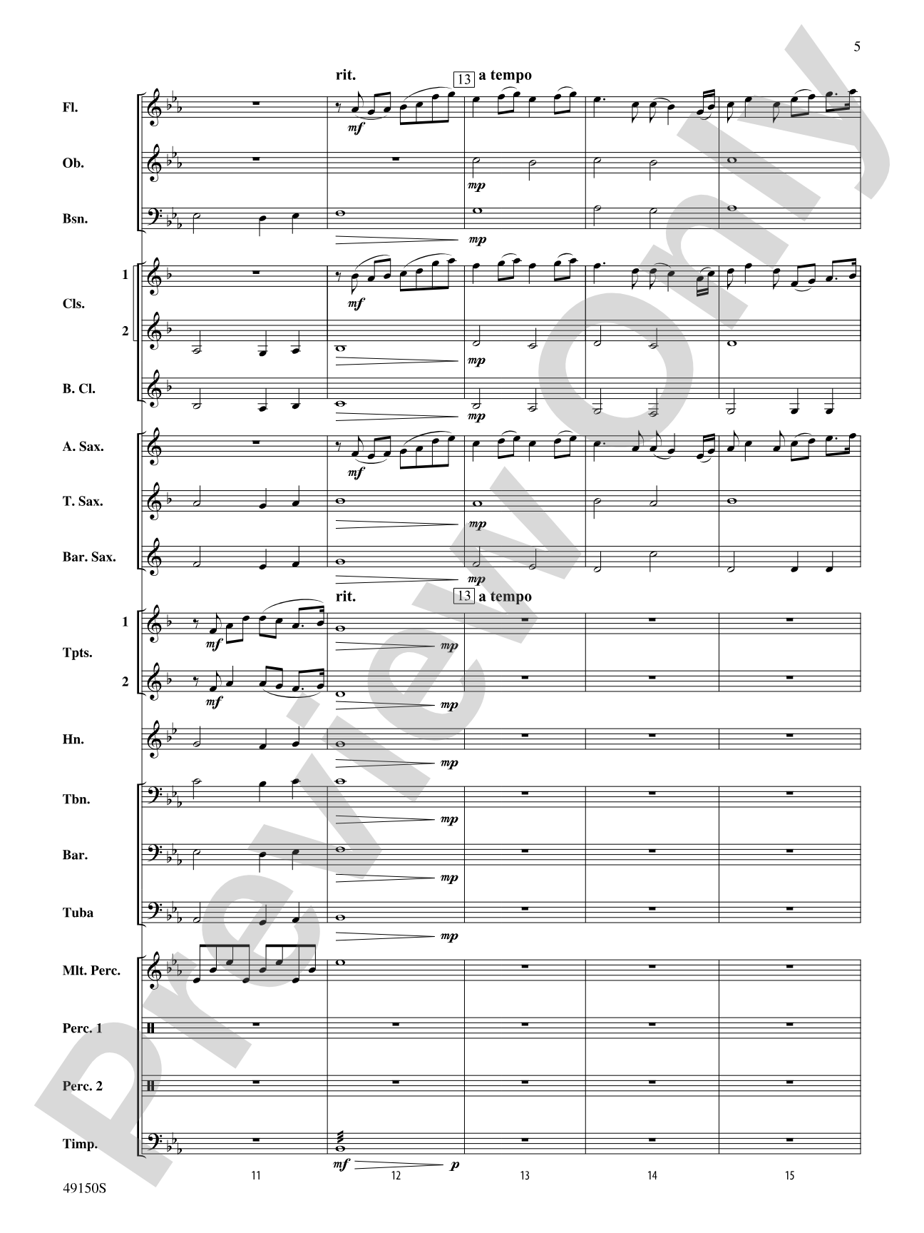 Halfway There: Concert Band Conductor Score & Parts
