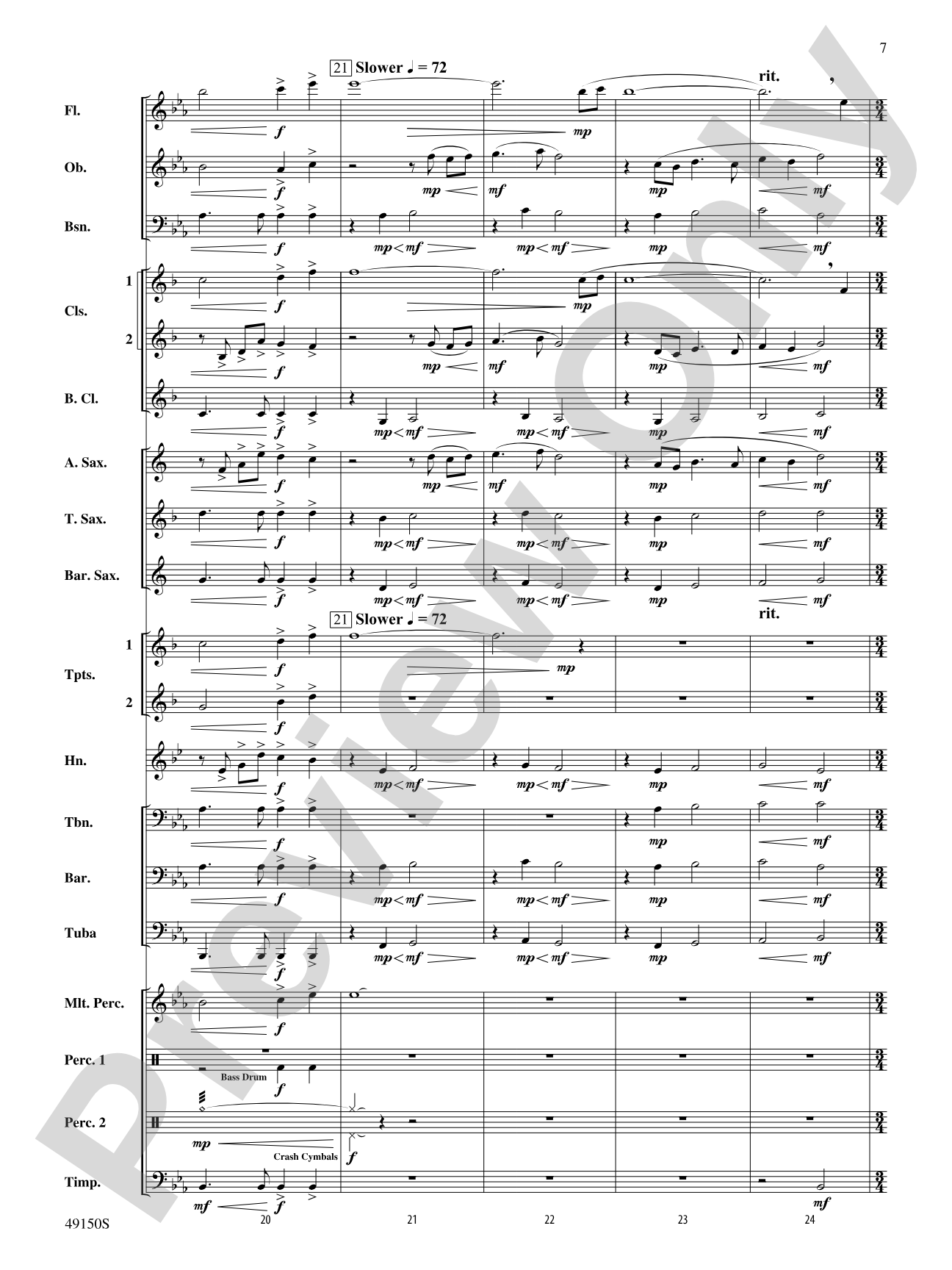 Halfway There: Concert Band Conductor Score & Parts