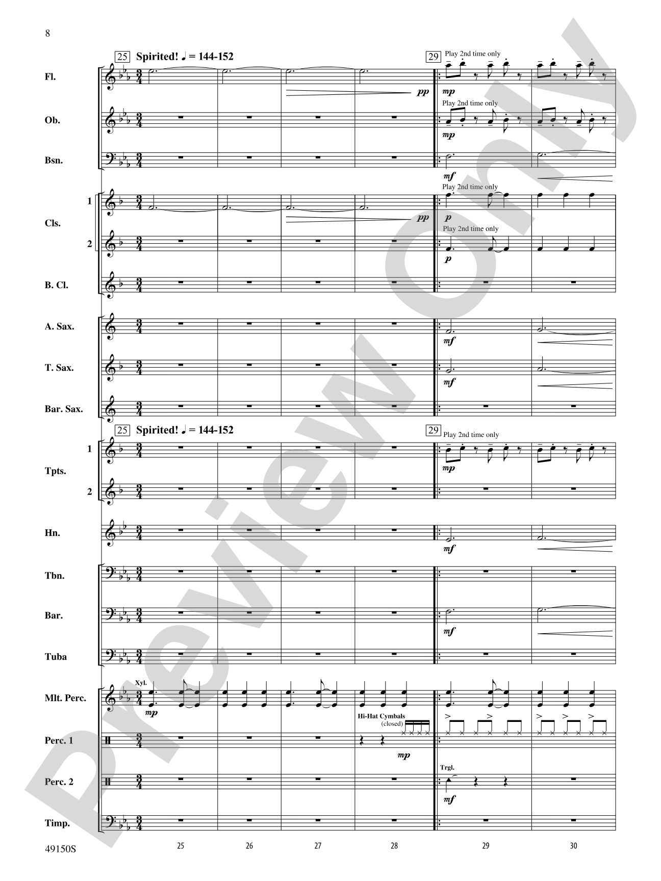 Halfway There: Concert Band Conductor Score & Parts