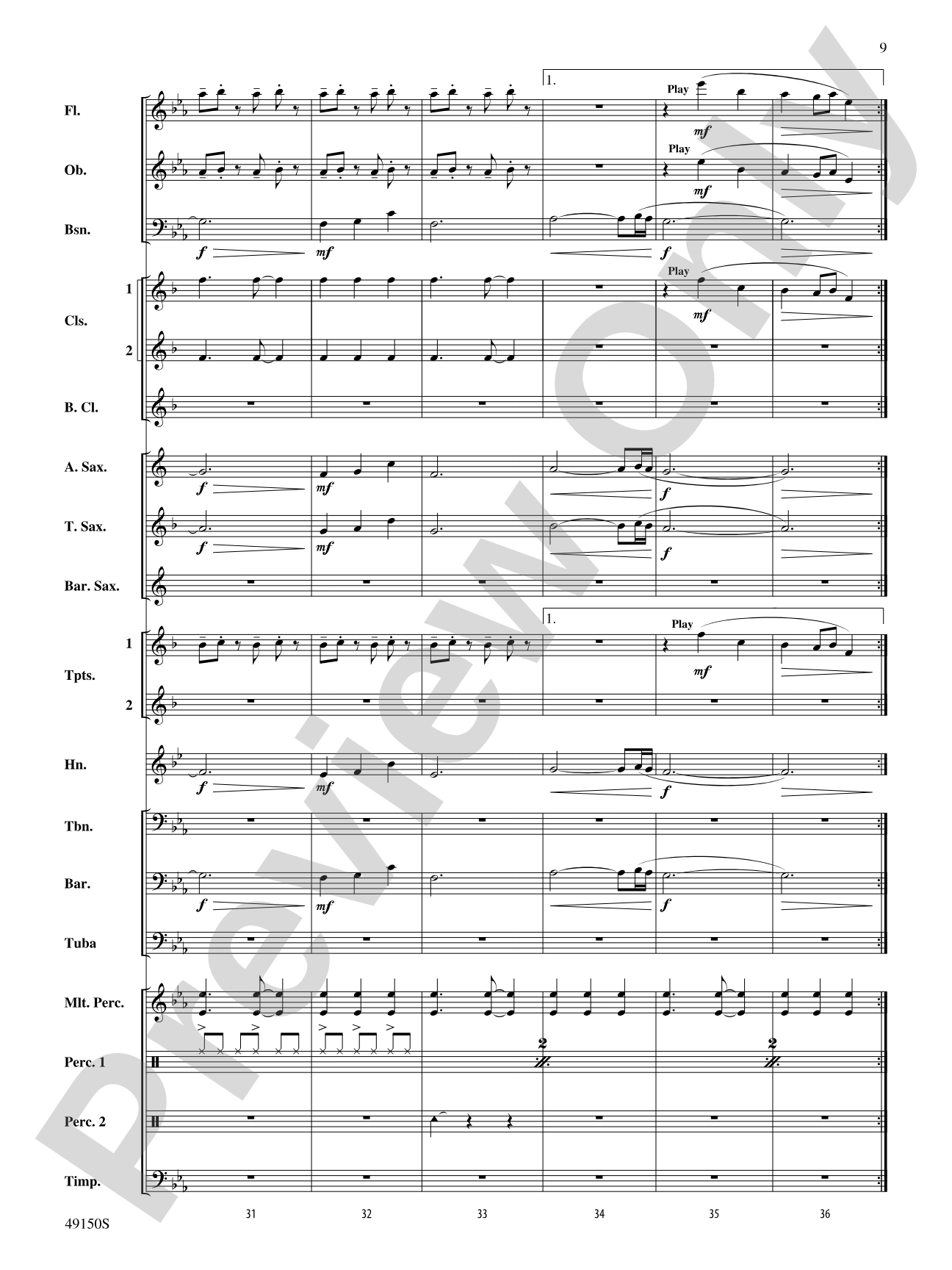 Halfway There: Concert Band Conductor Score & Parts