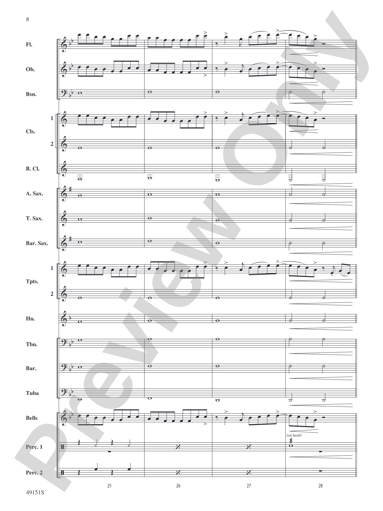 A Dua Lipa Duo: Concert Band Conductor Score & Parts