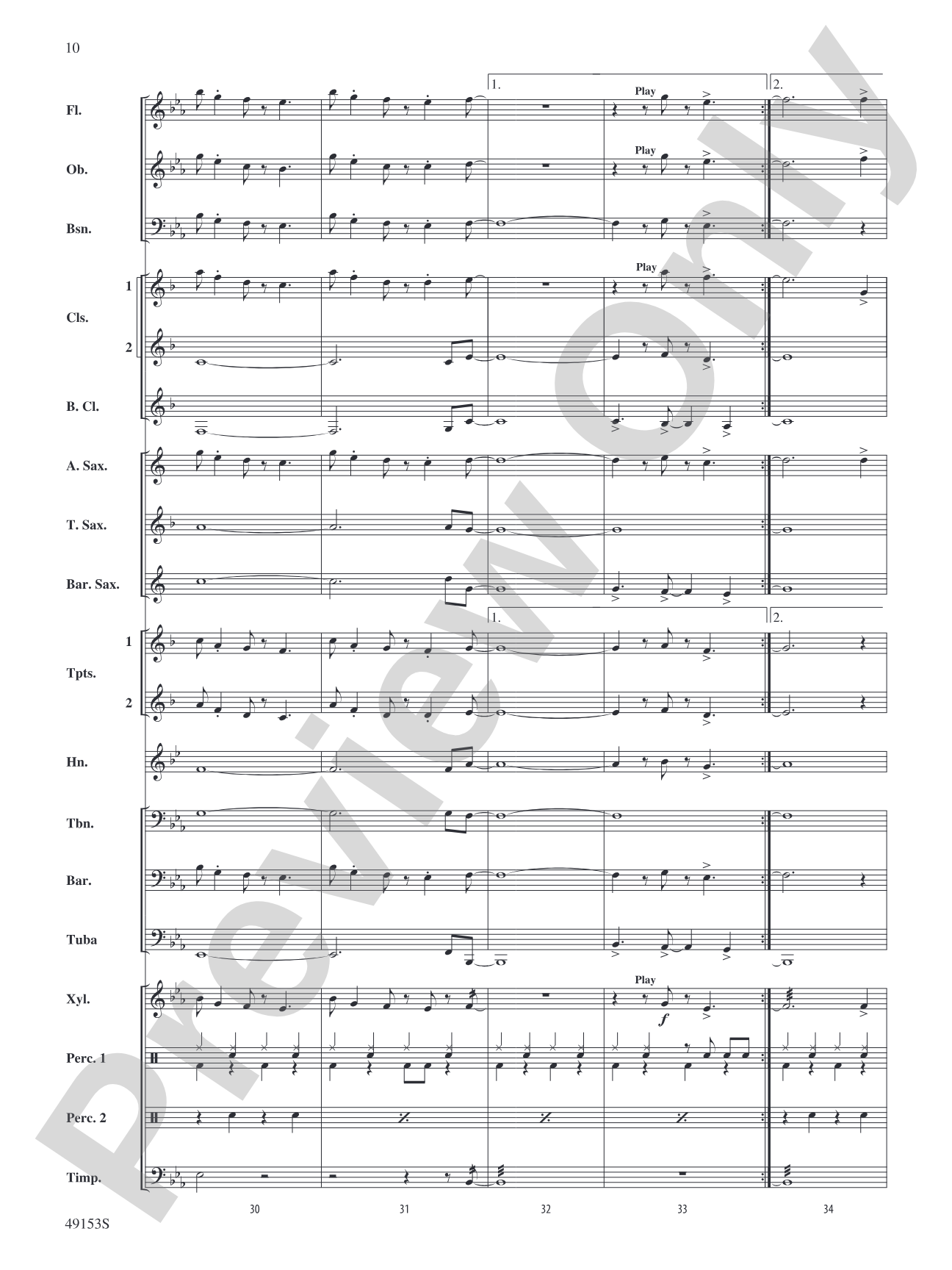Blinding Lights: Concert Band Conductor Score & Parts