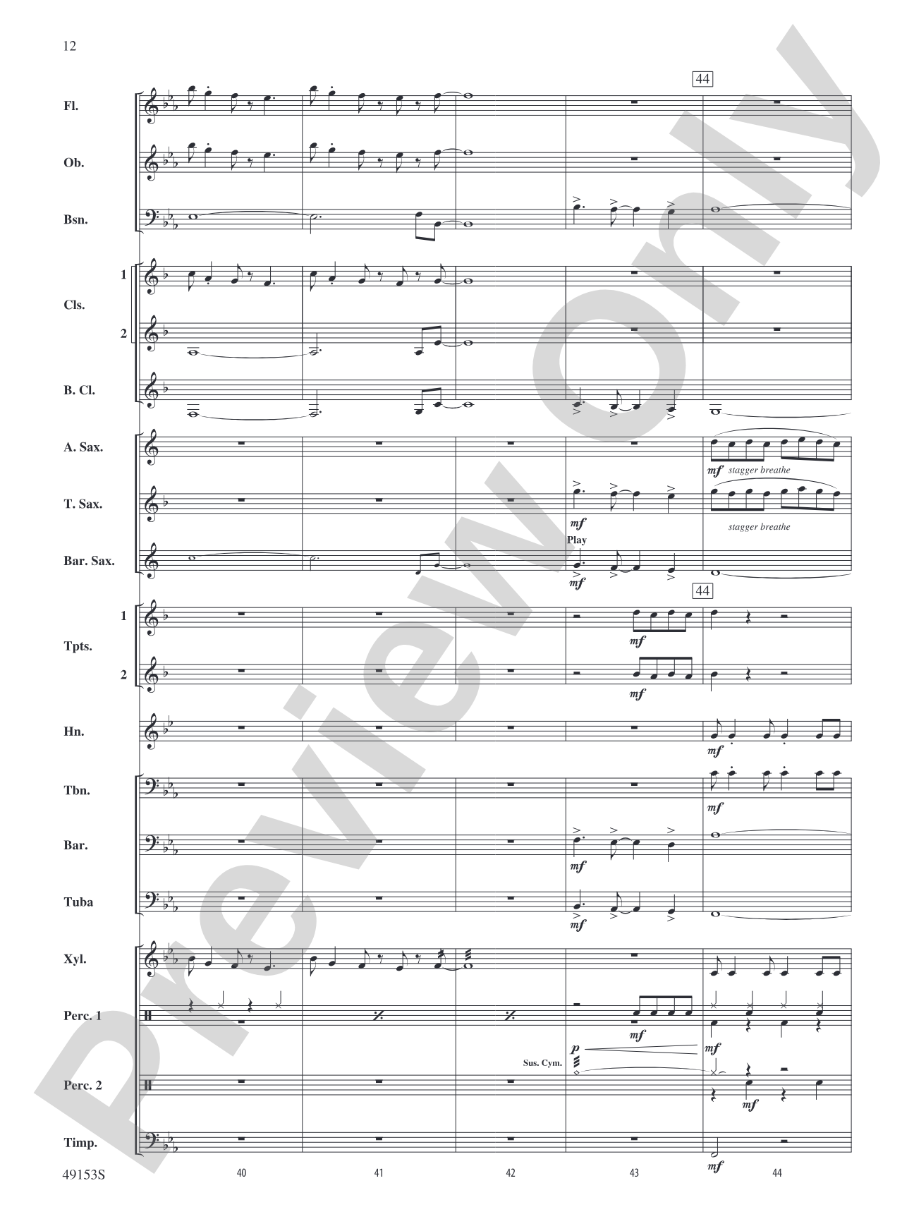 Blinding Lights: Concert Band Conductor Score & Parts