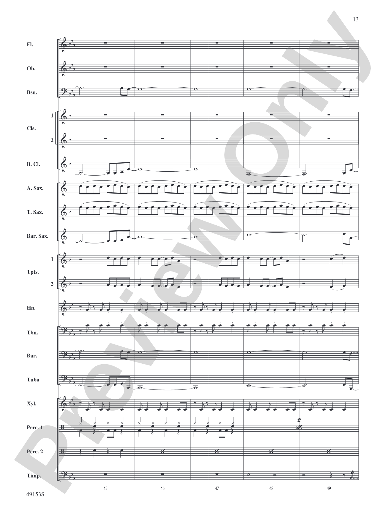 Blinding Lights: Concert Band Conductor Score & Parts