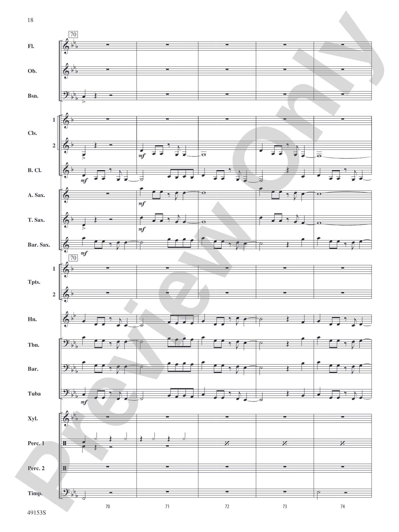 Blinding Lights: Concert Band Conductor Score & Parts