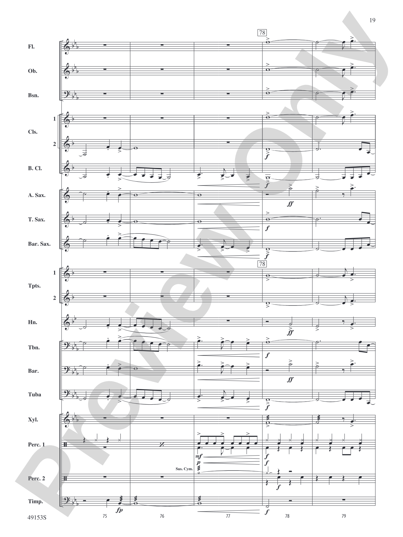 Blinding Lights: Concert Band Conductor Score & Parts