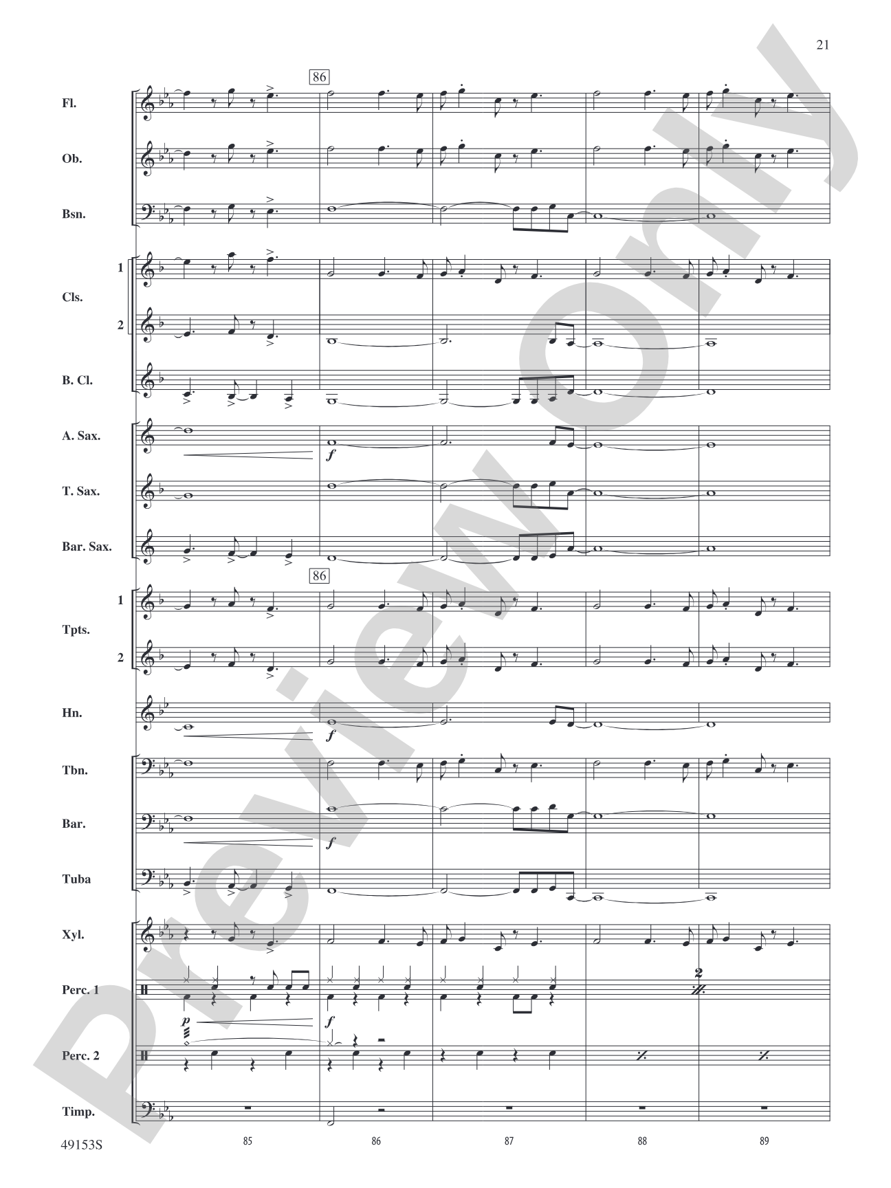 Blinding Lights: Concert Band Conductor Score & Parts