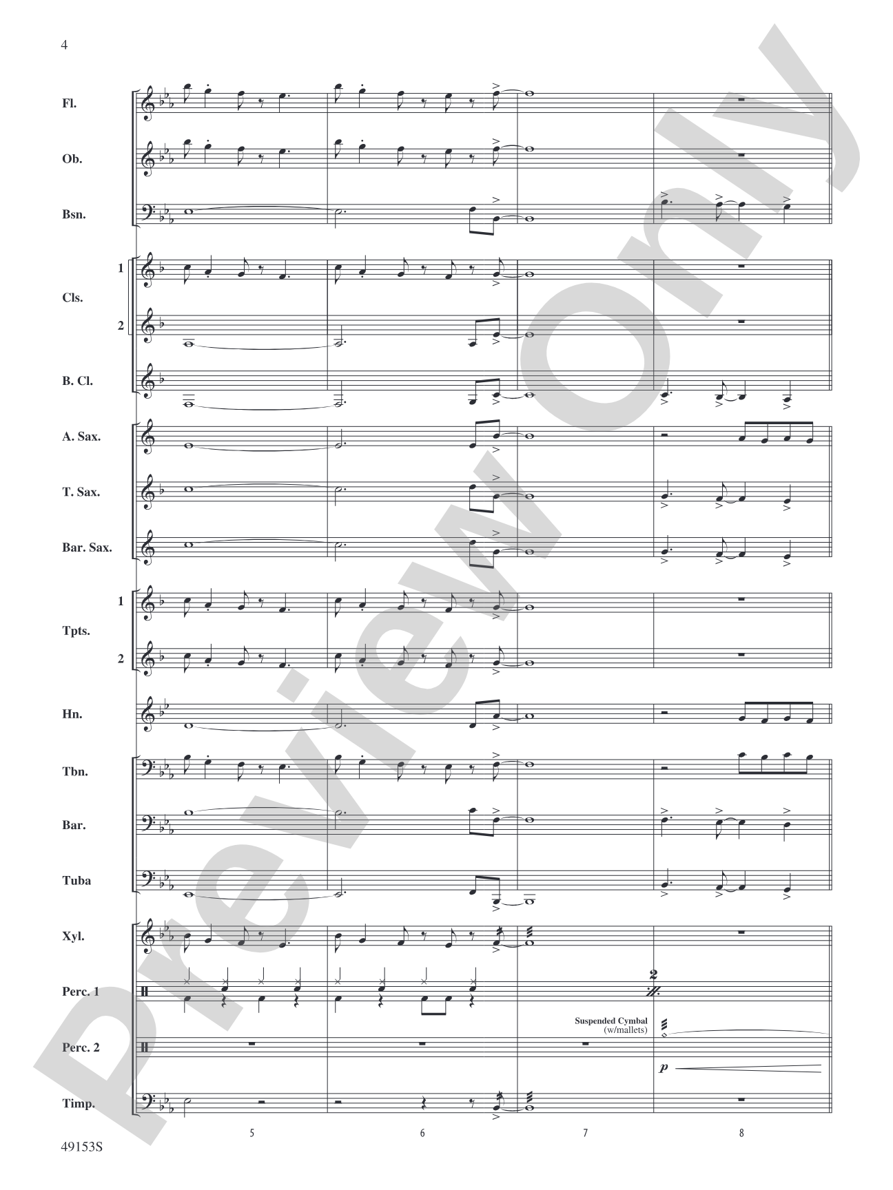 Blinding Lights: Concert Band Conductor Score & Parts
