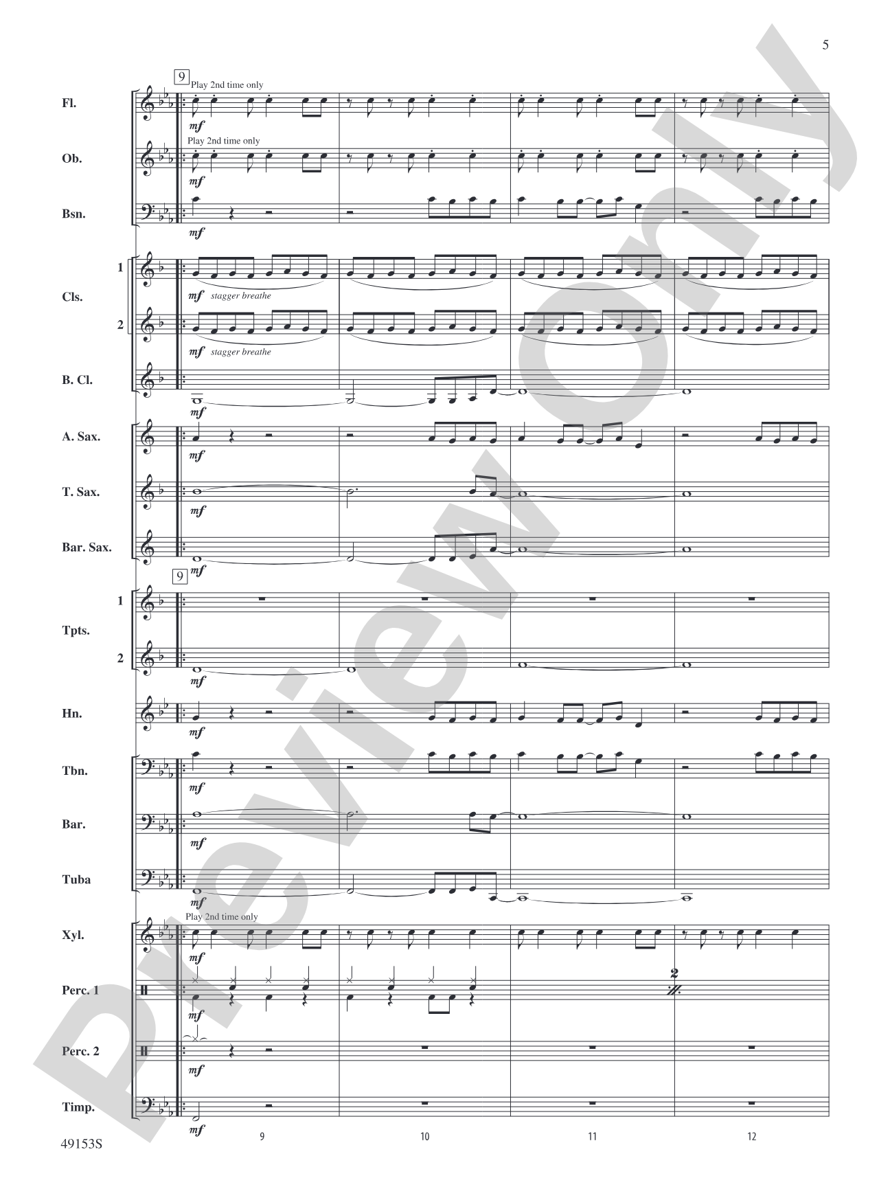 Blinding Lights: Concert Band Conductor Score & Parts