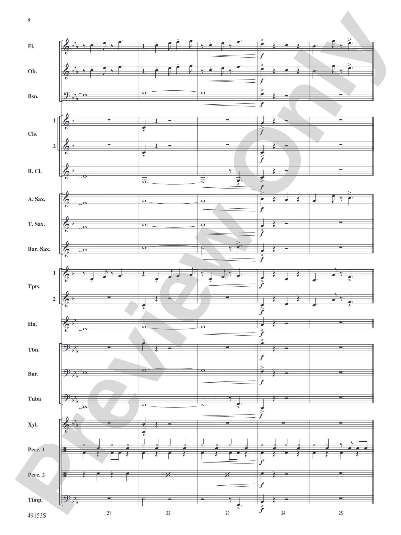 Blinding Lights: Concert Band Conductor Score & Parts