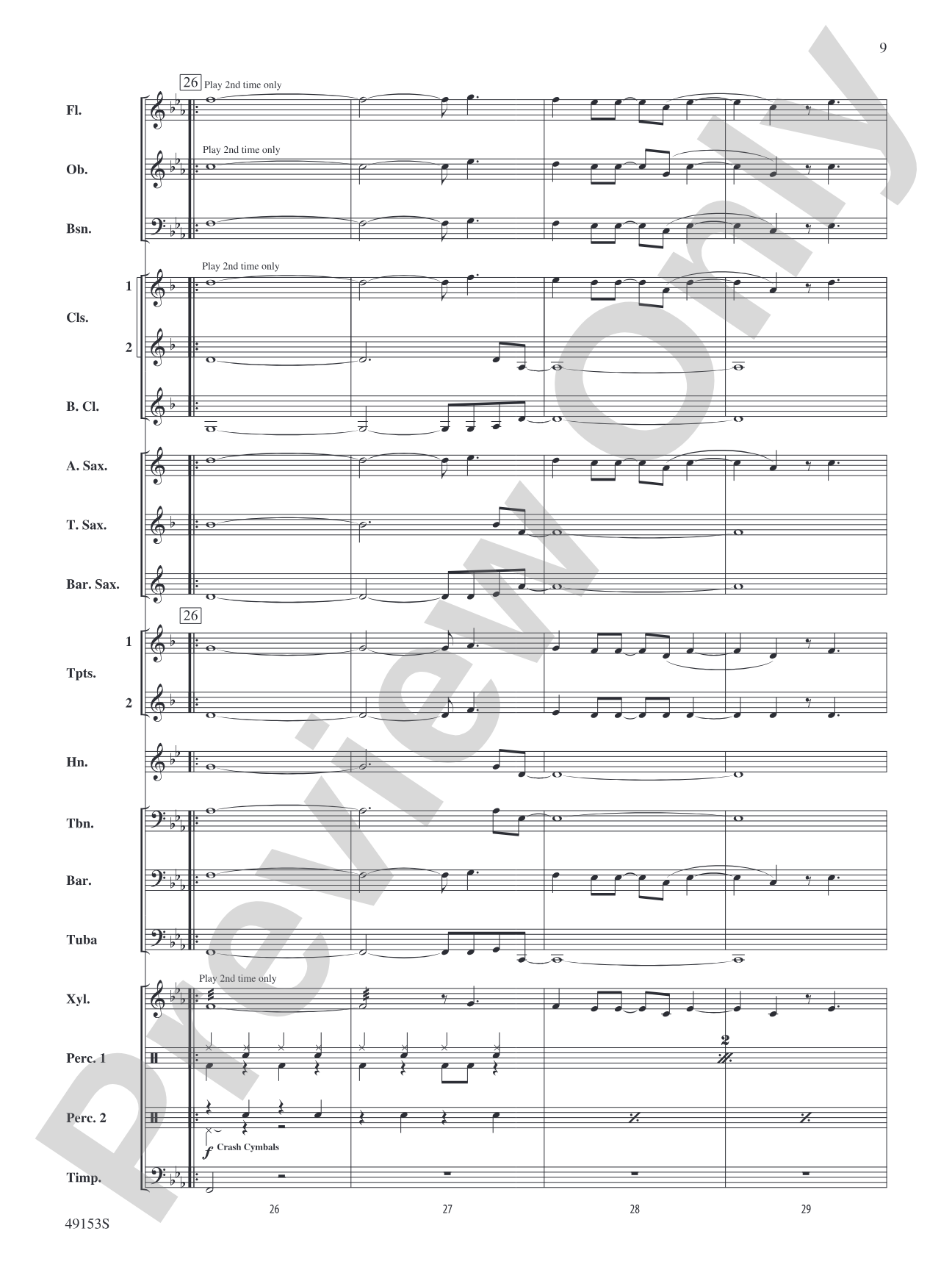 Blinding Lights: Concert Band Conductor Score & Parts