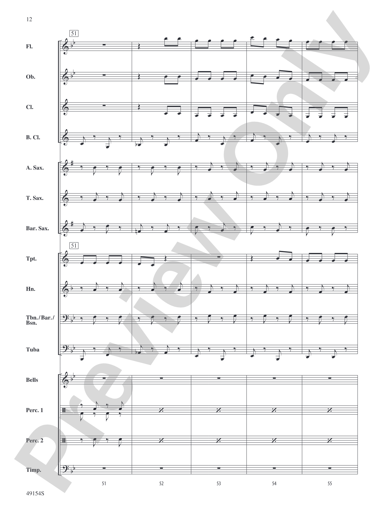 American Mountain Medley: Score