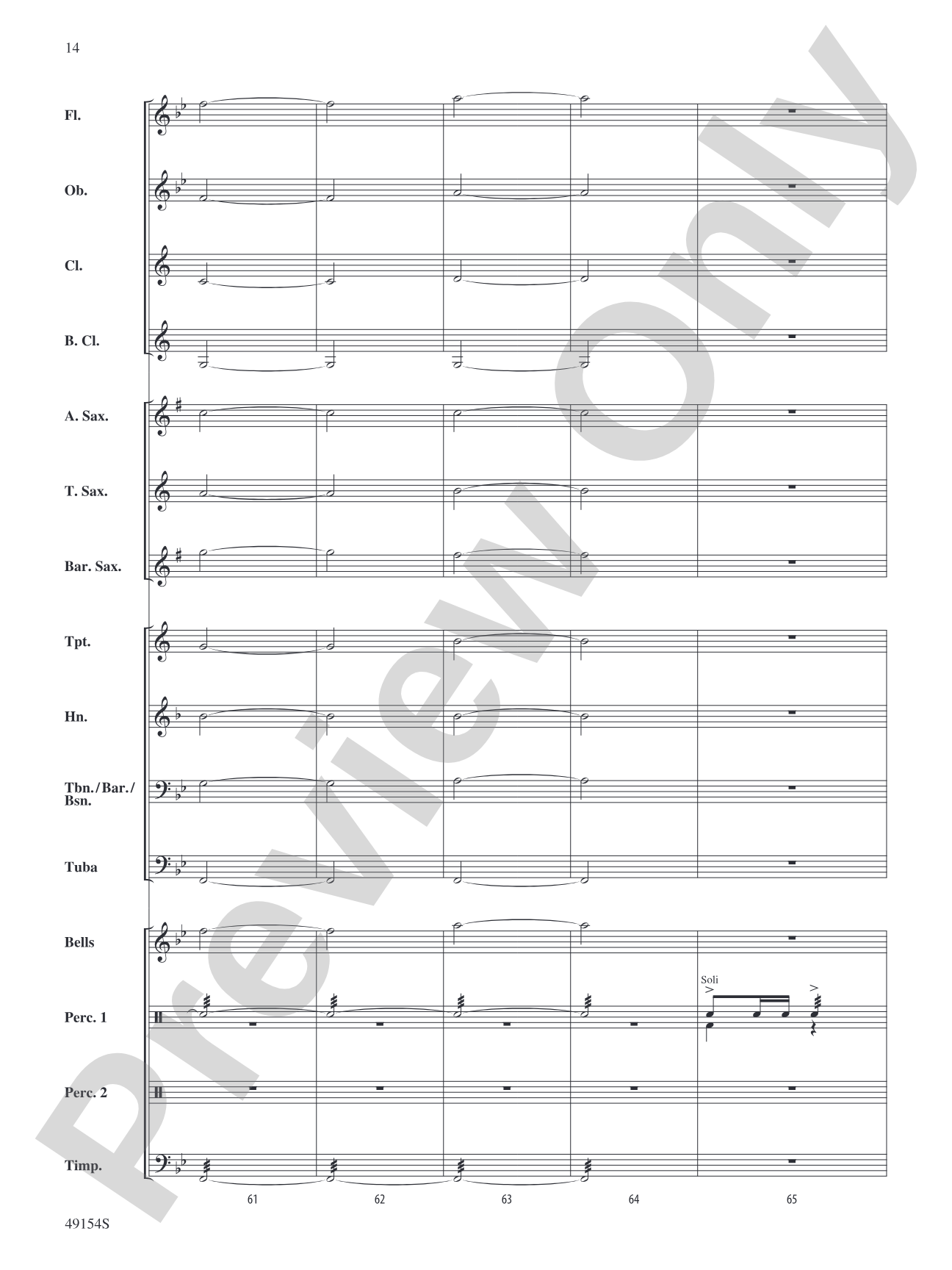 American Mountain Medley: Score