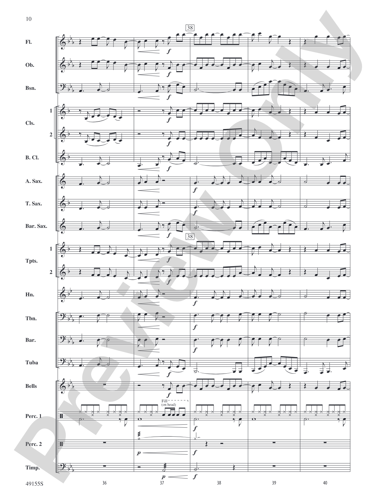 Time After Time: Concert Band Conductor Score & Parts