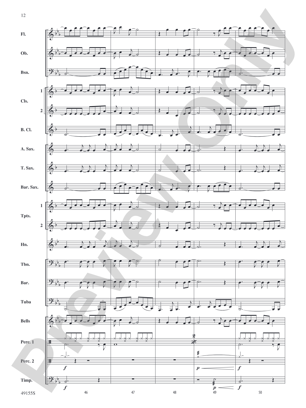 Time After Time: Concert Band Conductor Score & Parts