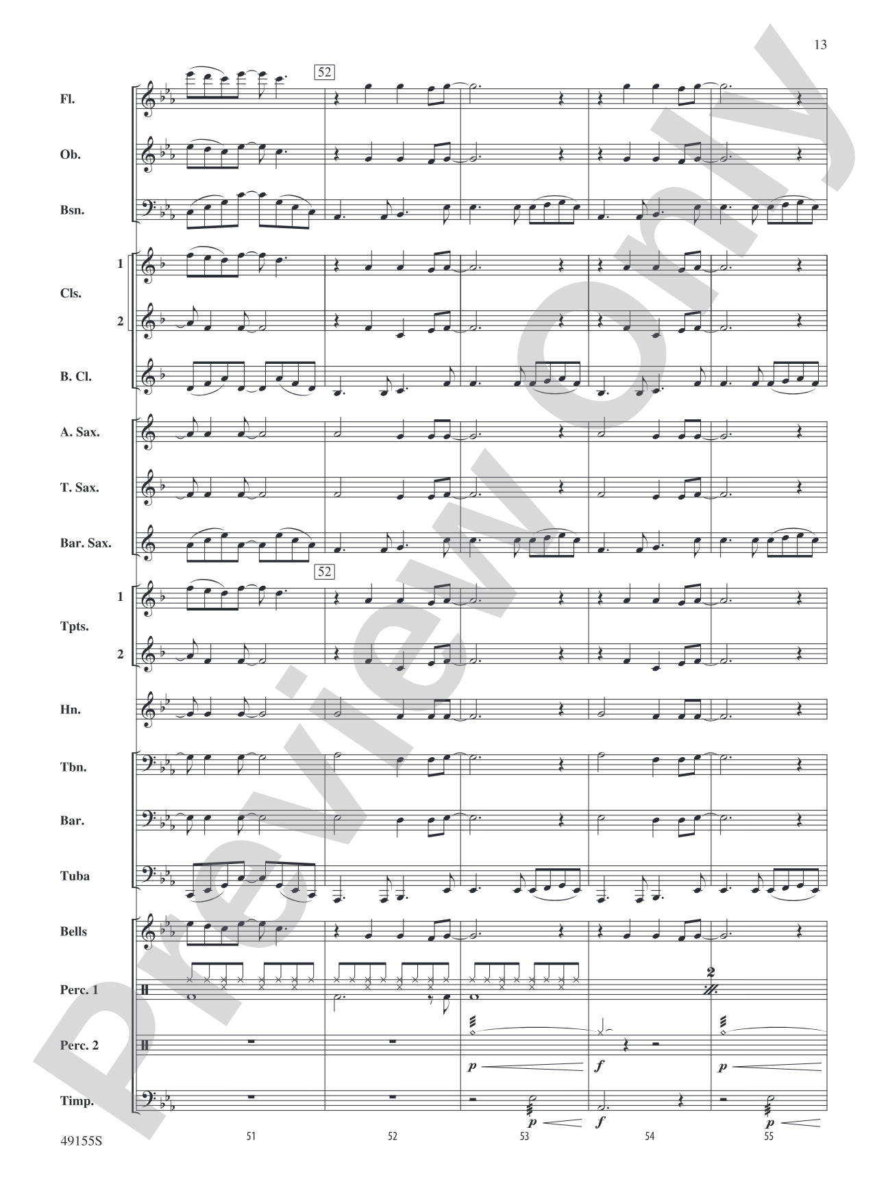 Time After Time: Concert Band Conductor Score & Parts
