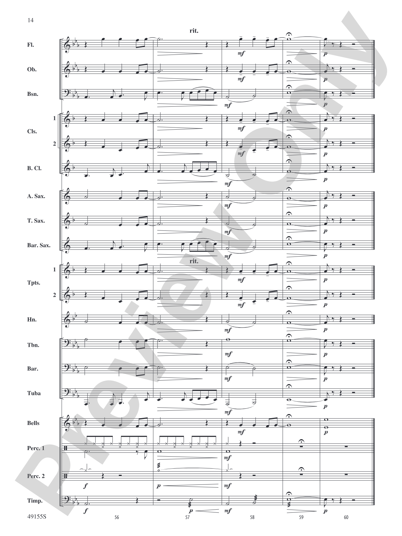 Time After Time: Concert Band Conductor Score & Parts
