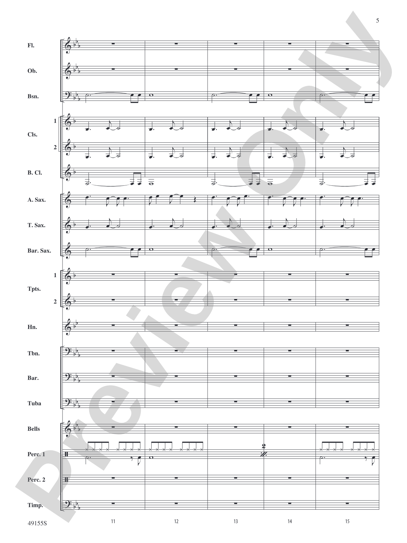 Time After Time: Concert Band Conductor Score & Parts