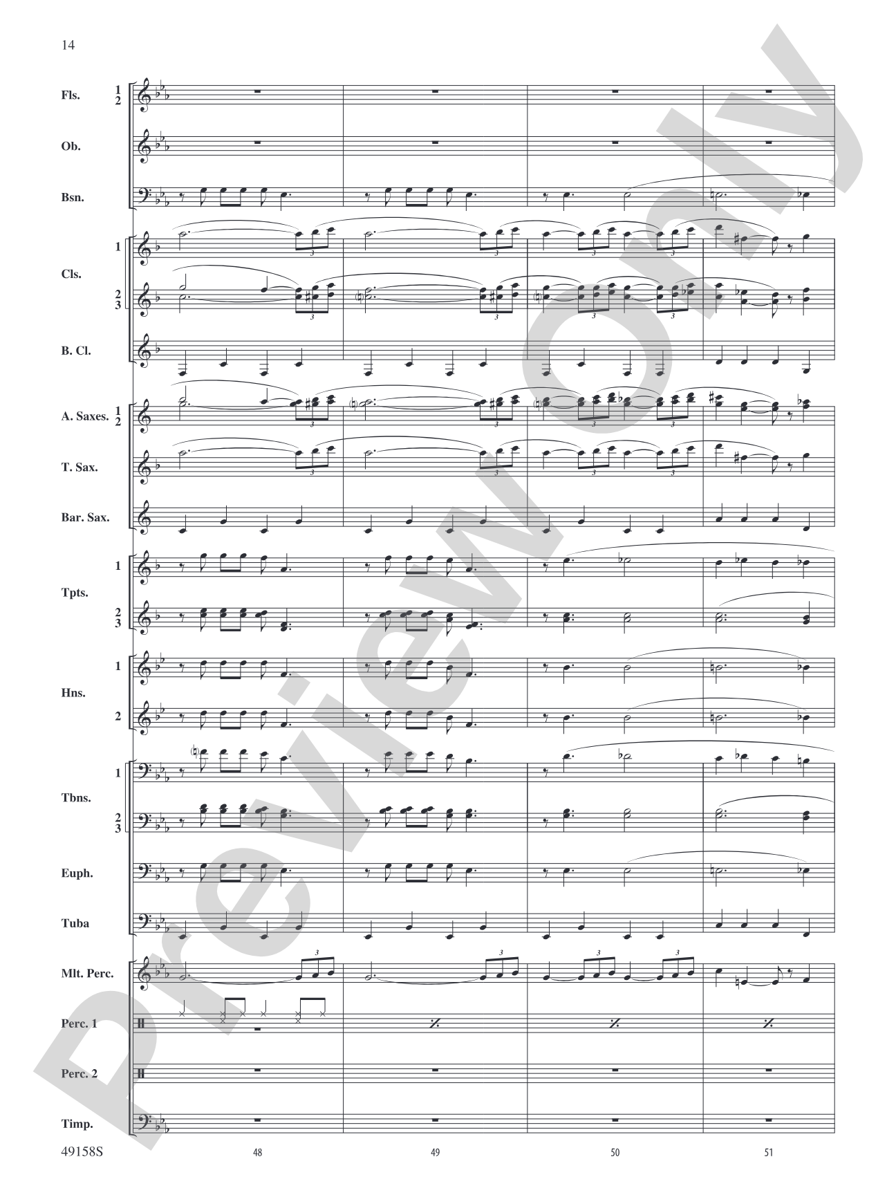 Swingin' on the Moon: Concert Band Conductor Score & Parts