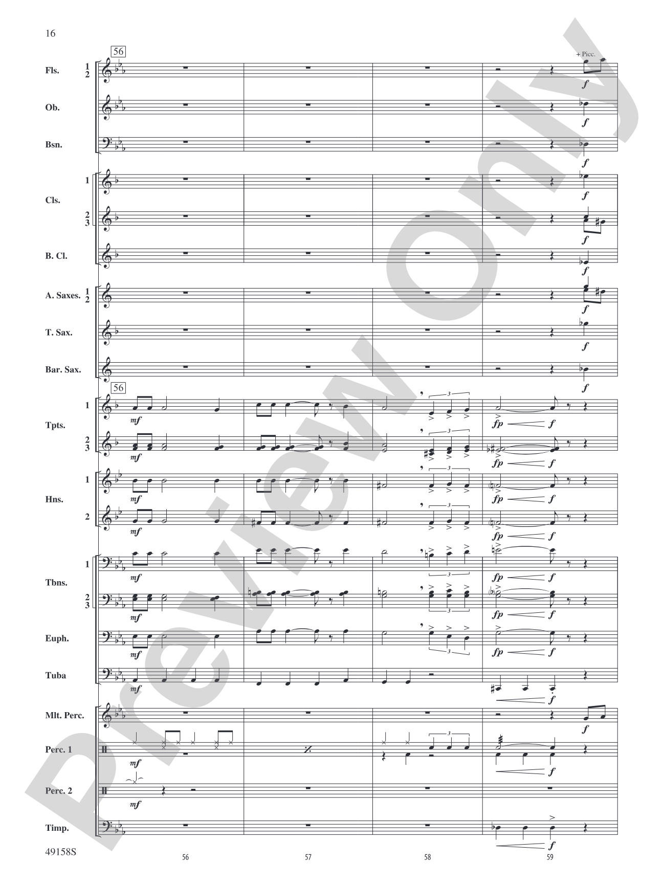 Swingin' on the Moon: Concert Band Conductor Score & Parts