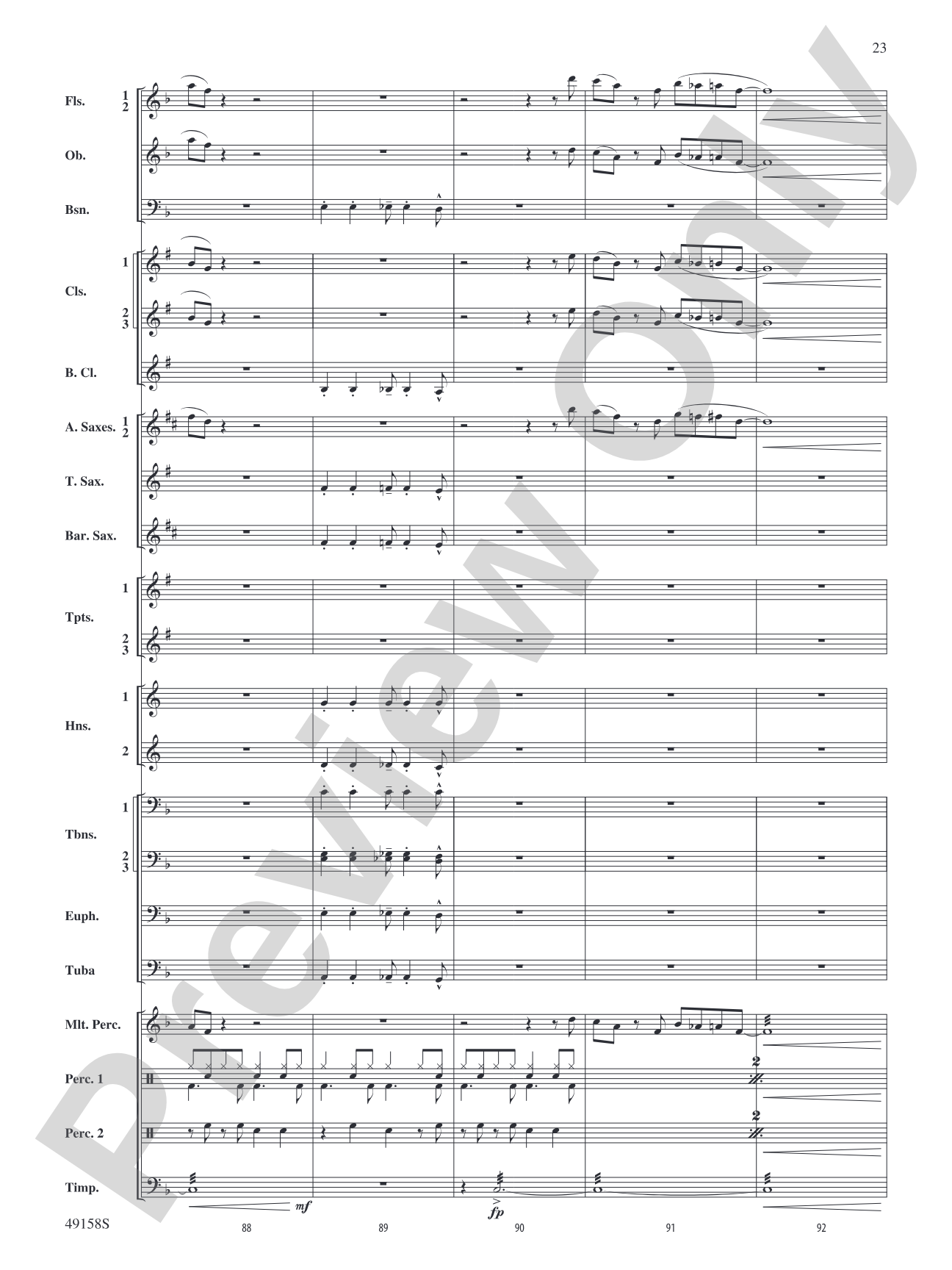 Swingin' on the Moon: Concert Band Conductor Score & Parts