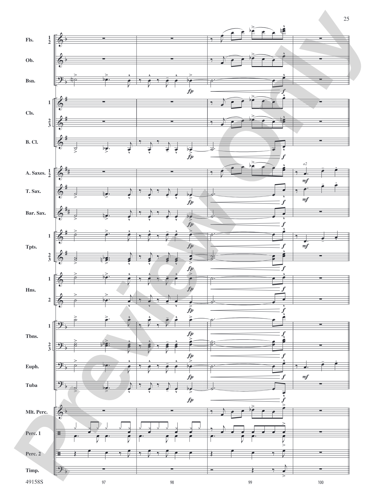 Swingin' on the Moon: Concert Band Conductor Score & Parts