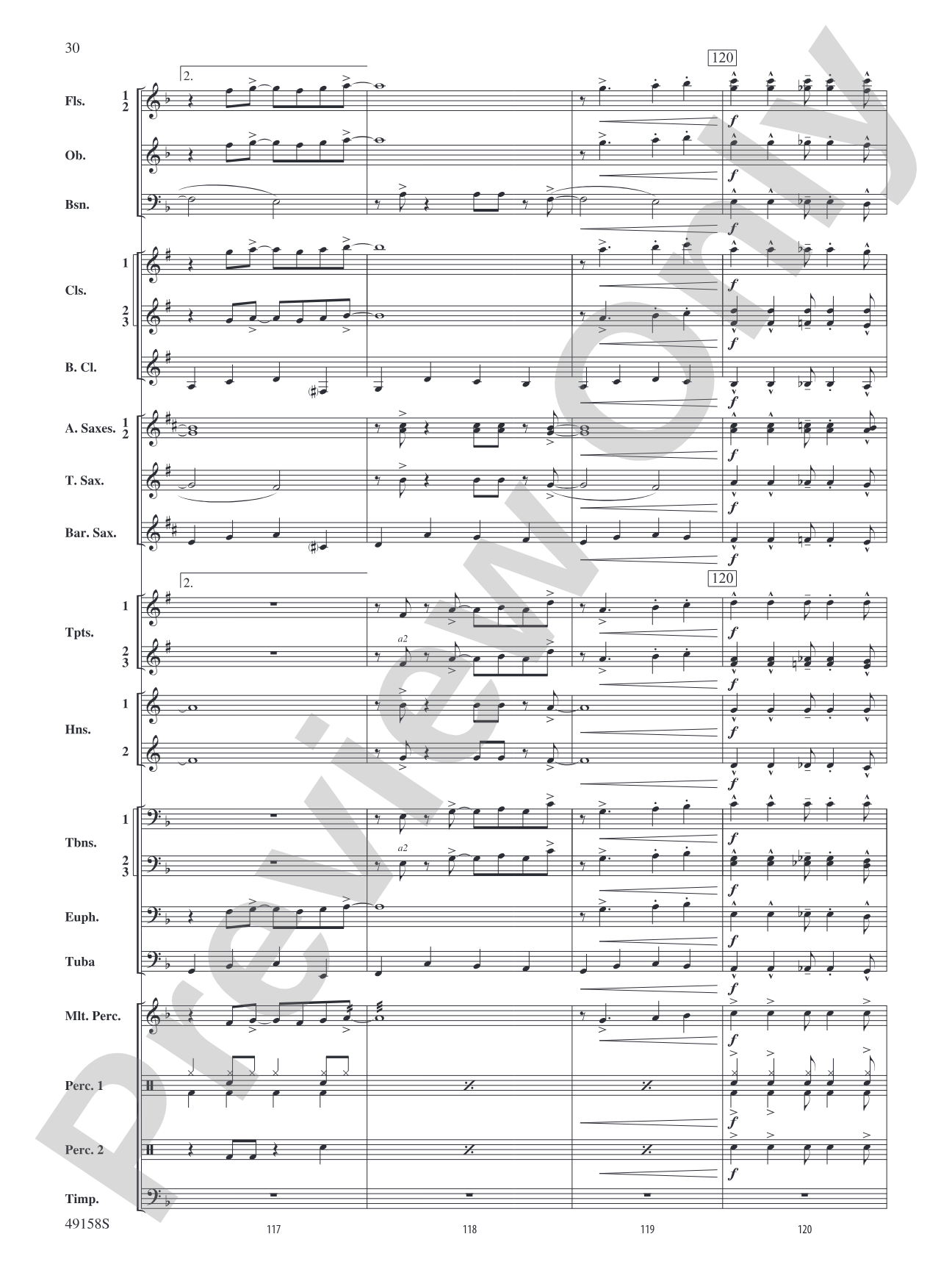 Swingin' on the Moon: Concert Band Conductor Score & Parts