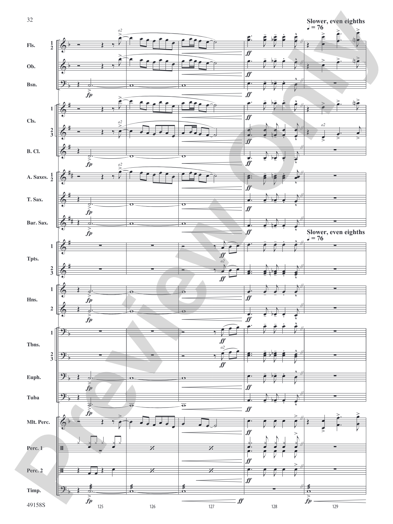 Swingin' on the Moon: Concert Band Conductor Score & Parts