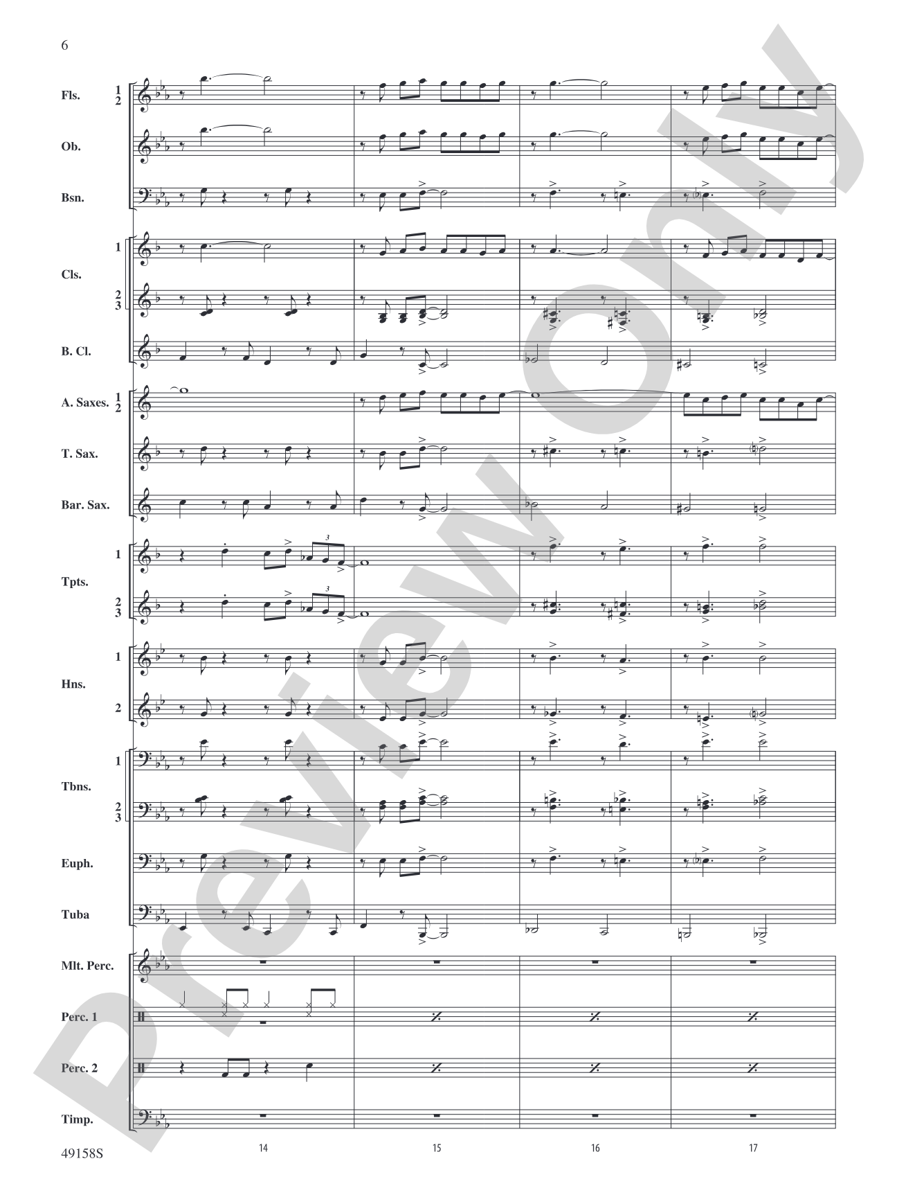 Swingin' on the Moon: Concert Band Conductor Score & Parts