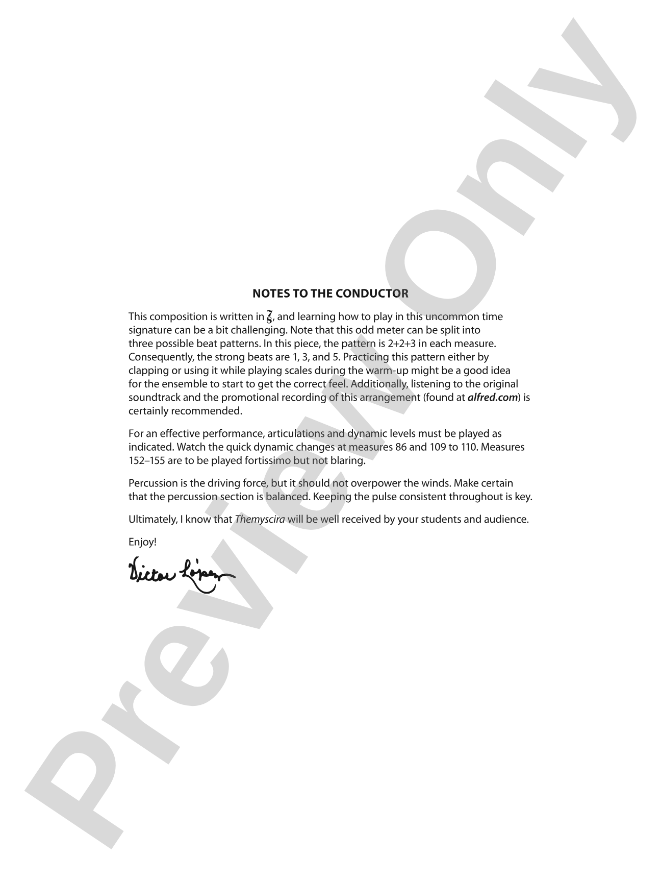Themyscira: Concert Band Conductor Score & Parts